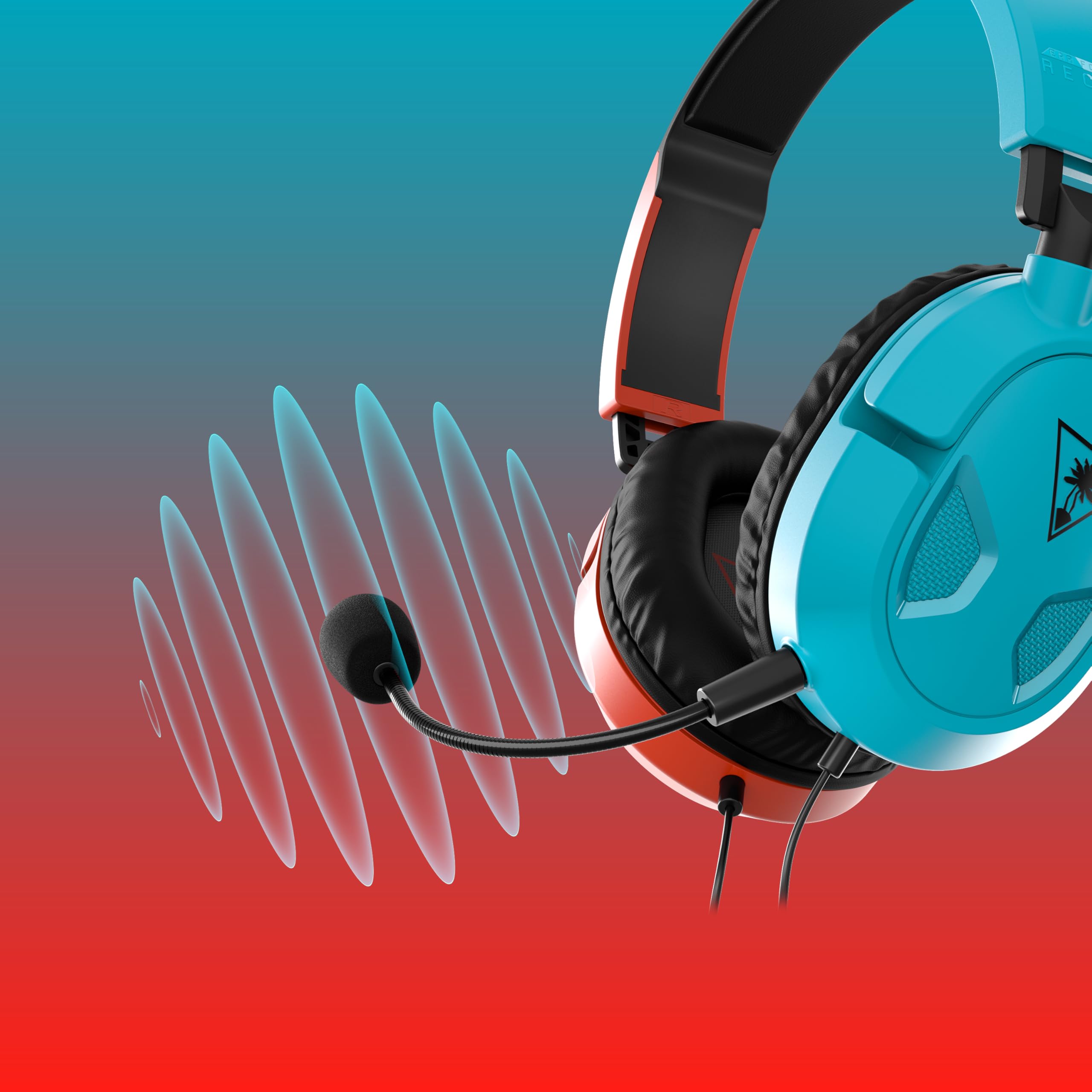 Turtle Beach Recon 50 Red/Blue Gaming Headset for Nintendo Switch, Xbox, PS4, PS5, PC & Mobile 6