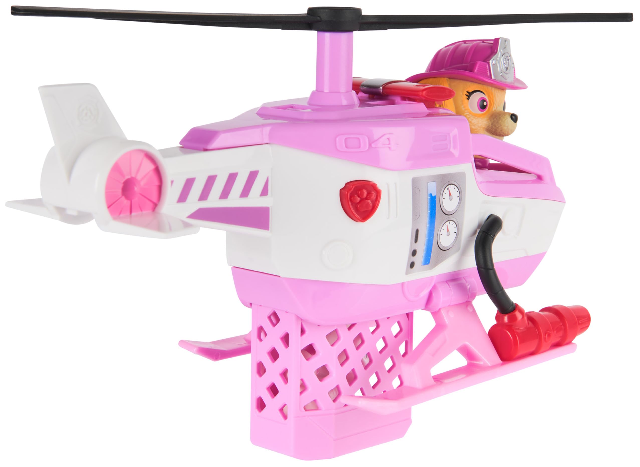 Paw Patrol Skye Rescue Fire Chopper with Action Figure - Firefighter Toy Vehicle for Kids 3+ 6