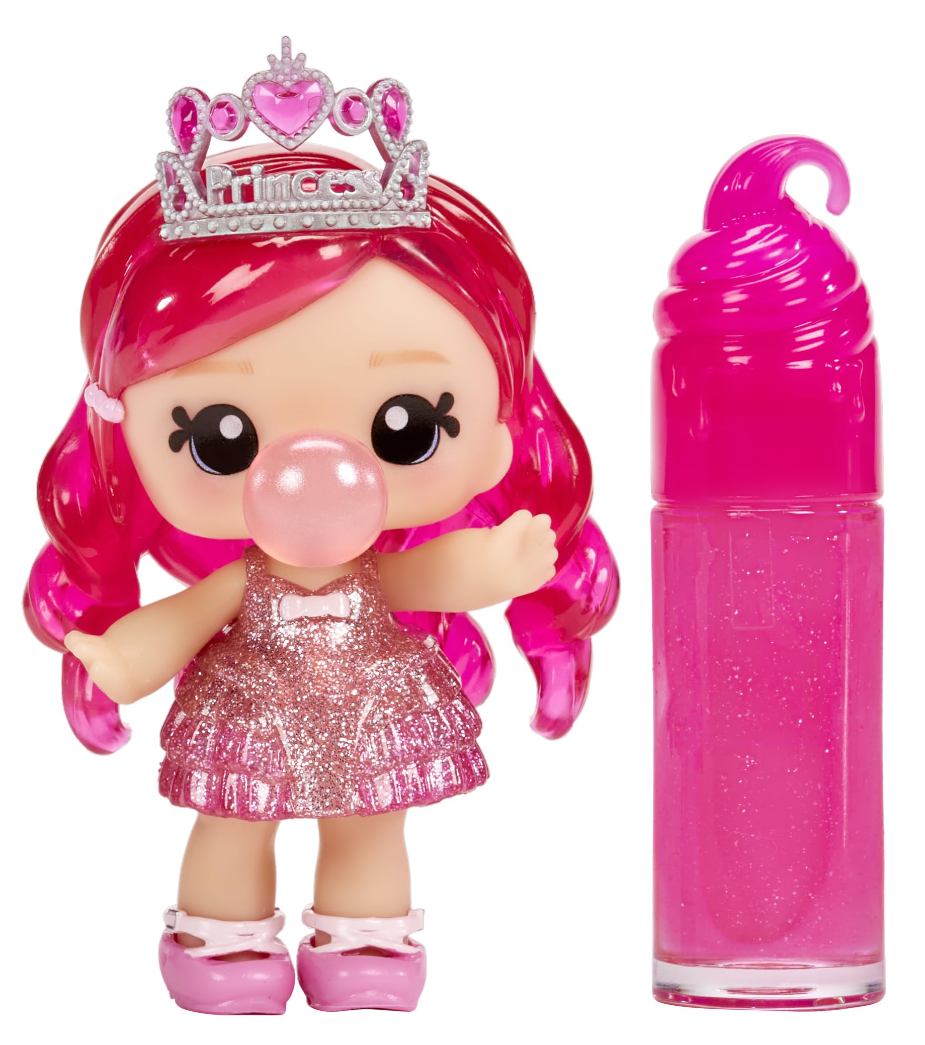 Yummiland Lipgloss Doll - Bianca Bubblegum - Scented DIY Lip Gloss Doll with Customizable Fashion & Accessories 4