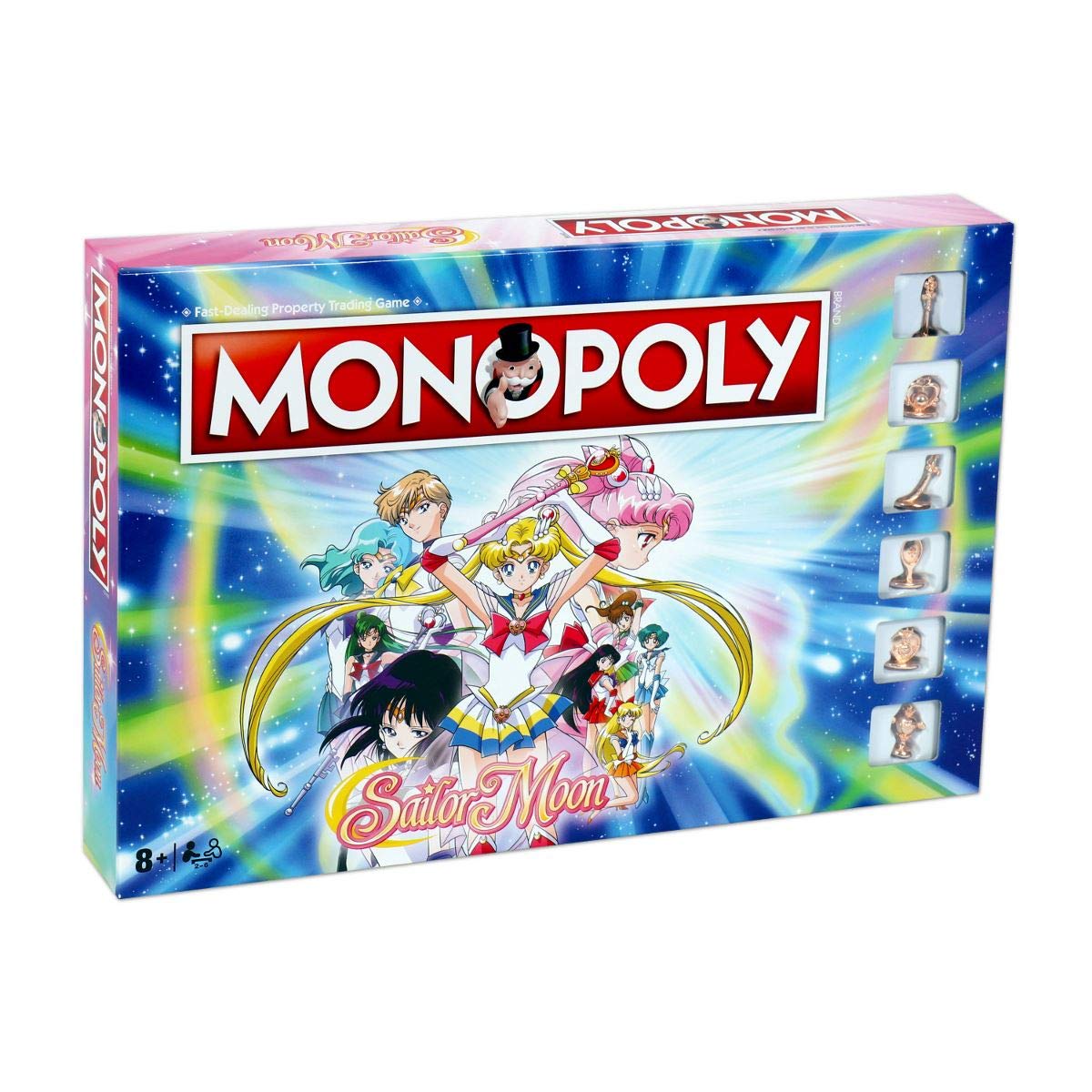 Winning Moves Sailor Moon Monopoly Board Game | 2-6 Players | Ages 8+ | Standard Edition
