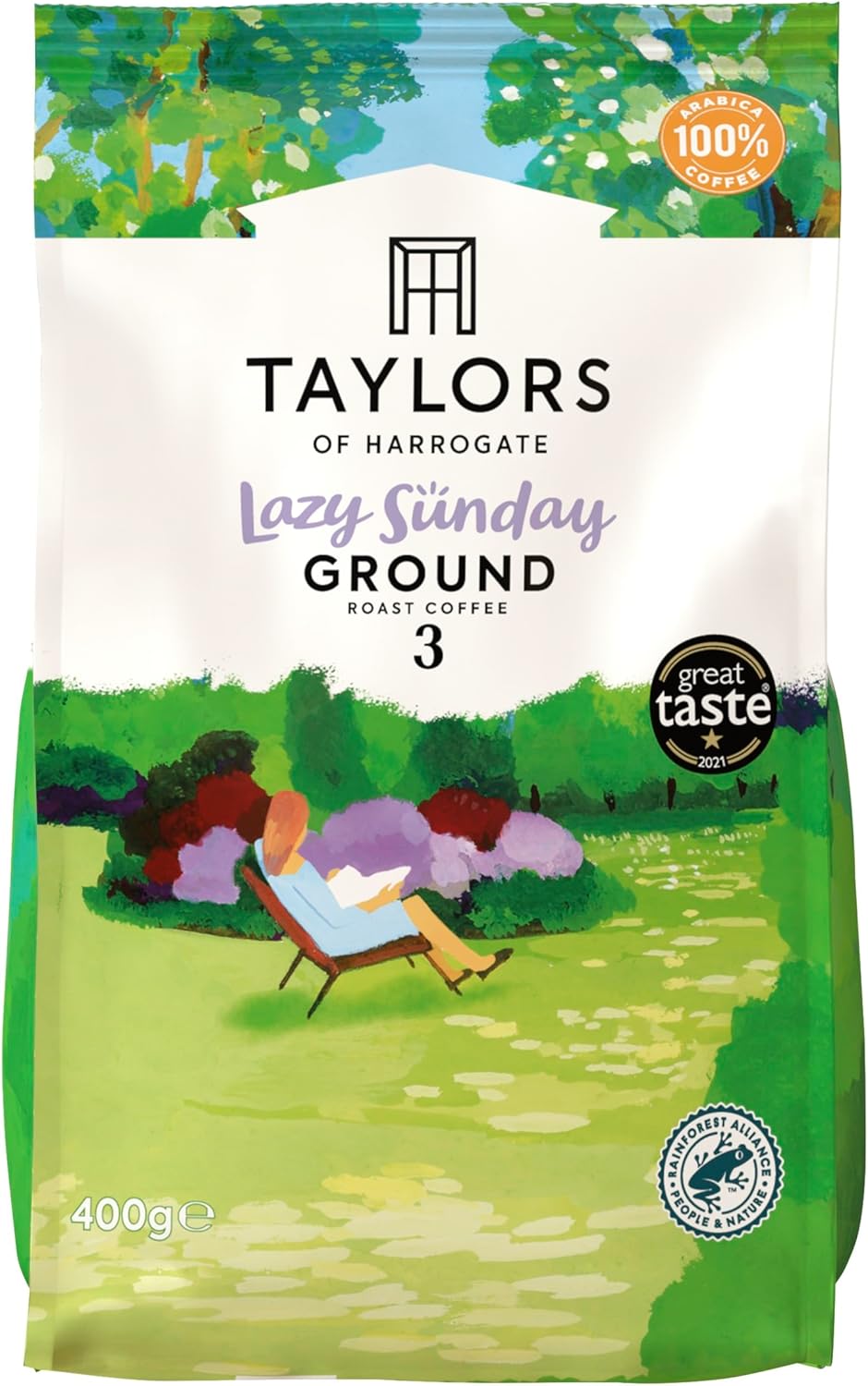 Taylors of Harrogate Lazy Sunday Ground Coffee, 400g (Pack of 3) 3