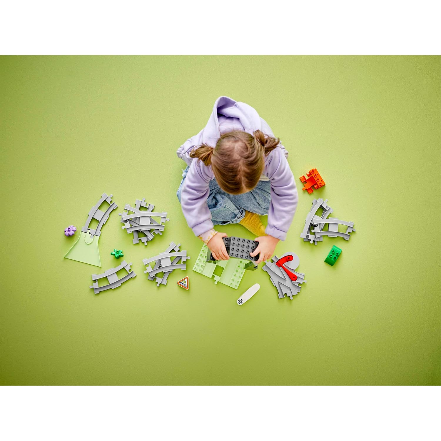 LEGO DUPLO Town Train Tunnel and Tracks Expansion Set - Building & Educational Toy for Toddlers 2+ 8