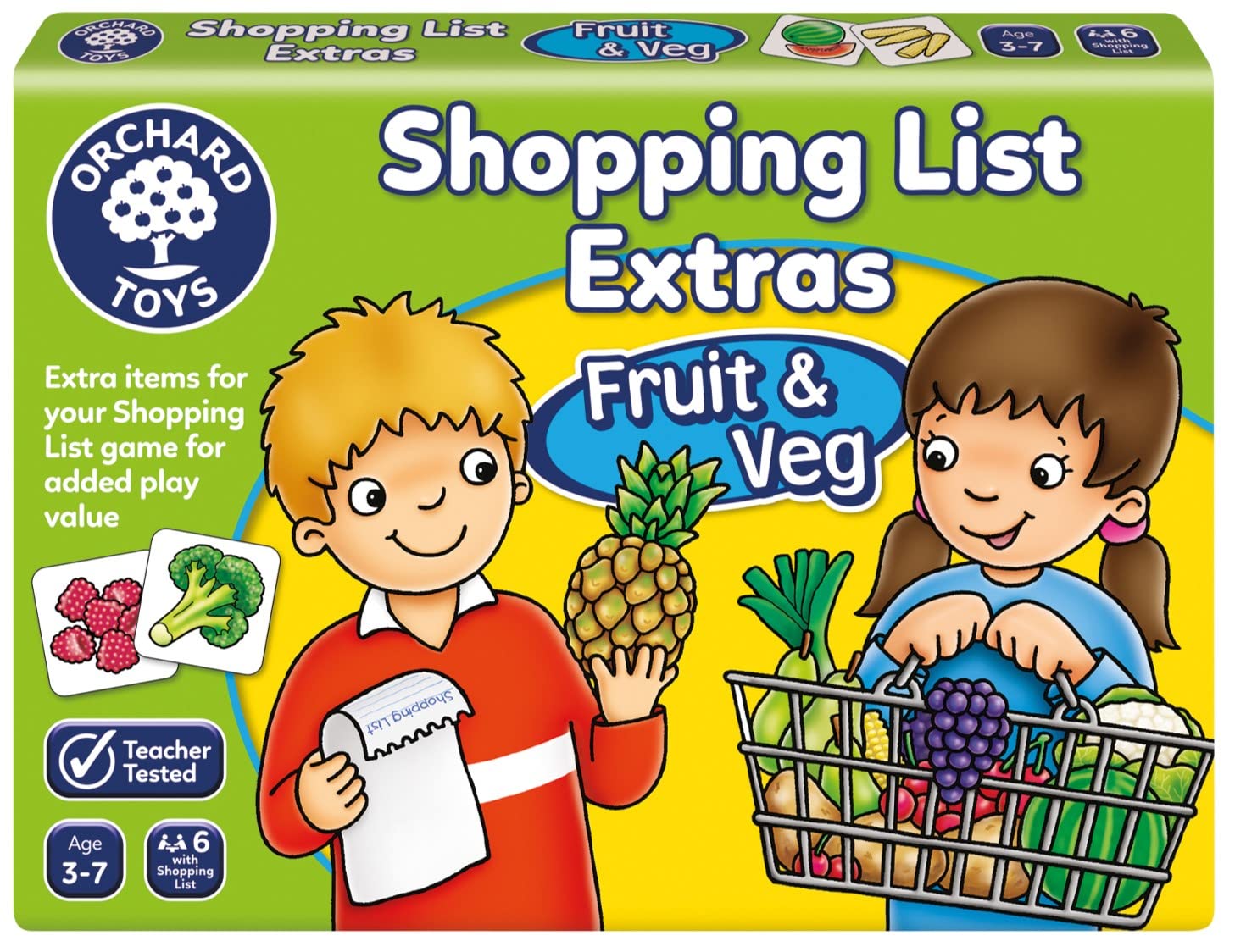 Orchard Toys Shopping List Fruit & Veg Extras Pack - Board Game Expansion