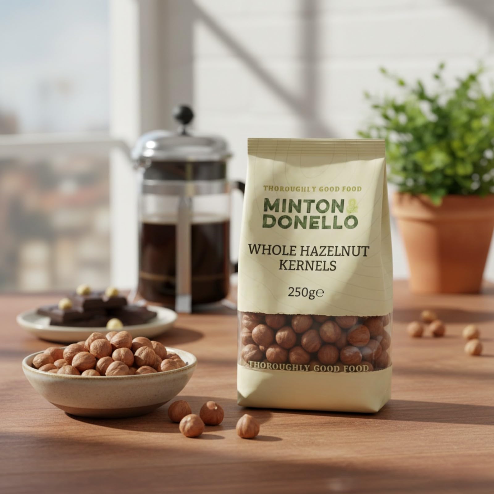 Minton & Donello Organic Hazelnut Whole Kernels - Raw, Protein Rich | 250g