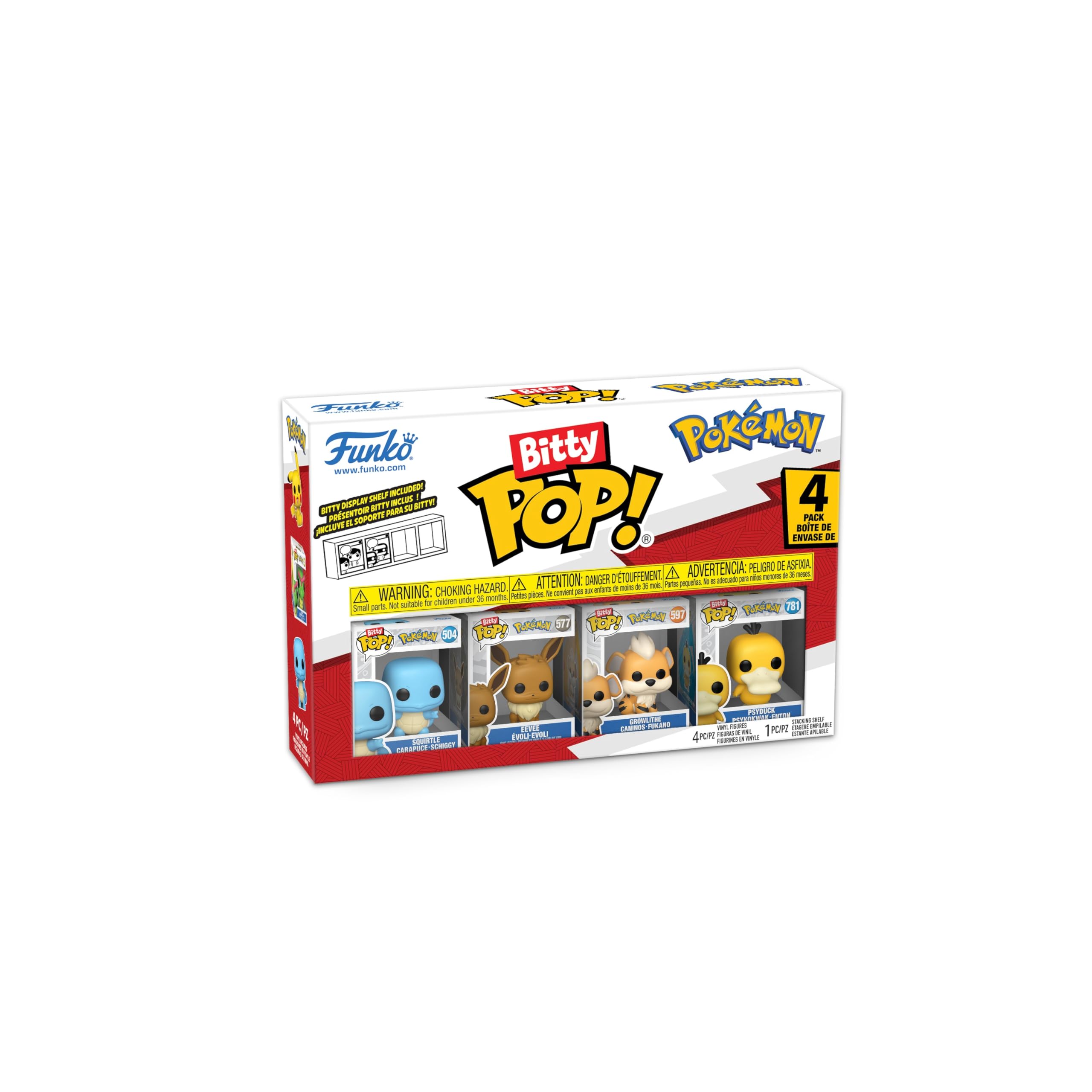 Funko Bitty Pop! Pokémon - Squirtle 4PK with Mystery Mini Figure