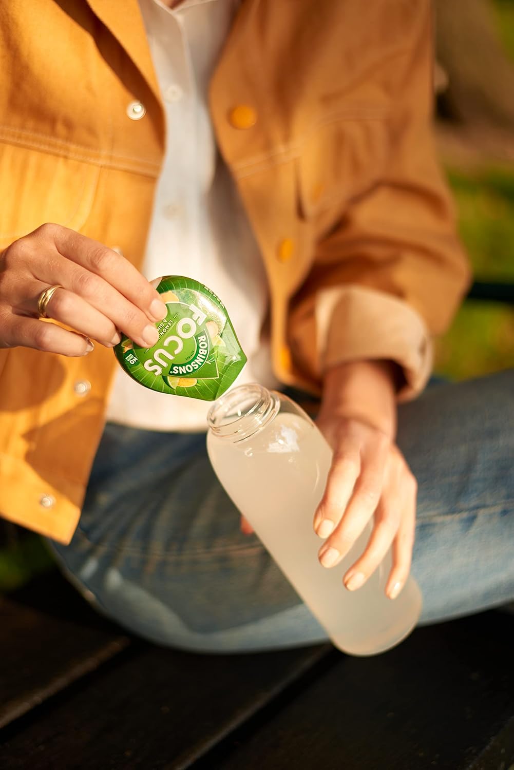 Robinsons Focus Benefit Drops Lemon, Lime & Ginseng with Vitamin B3 and Zinc - 50ml