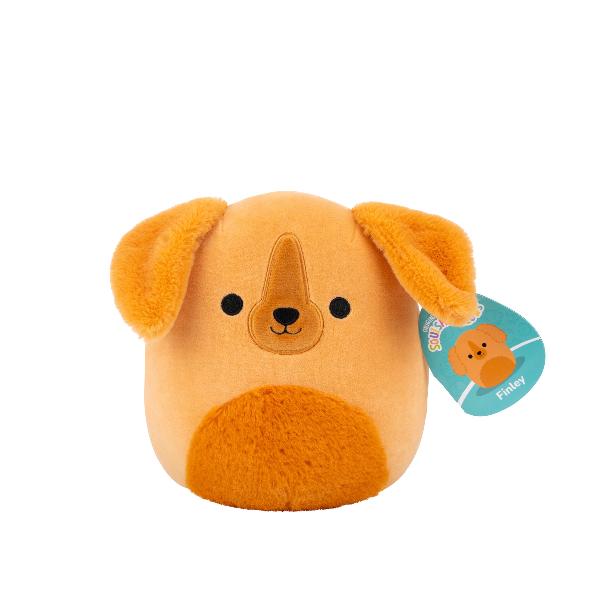 Squishmallows Original 7,5 Zoll großer Finley, der braune Irish Setter – weiches Plüschspielzeug für Kinder ab 3 Jahren 6