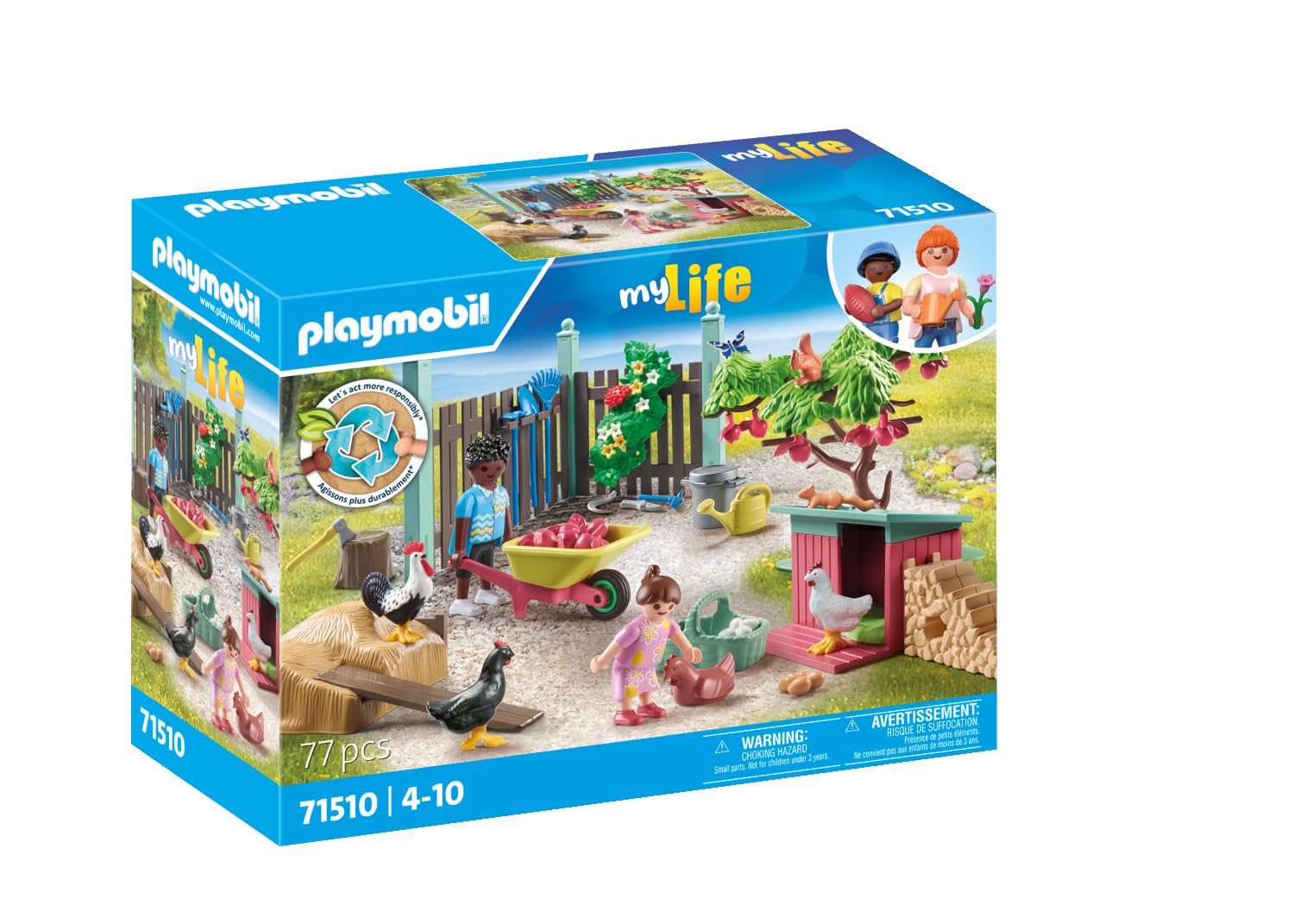 Playmobil Little Chicken Farm Playset - Ages 4+ | 77 Pieces | 2-4 Players