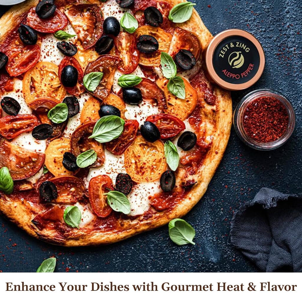 Zest & Zing Aleppo Pepper Chilli Flakes - Rich Flavour with Gentle Warmth | 18g Jar 6