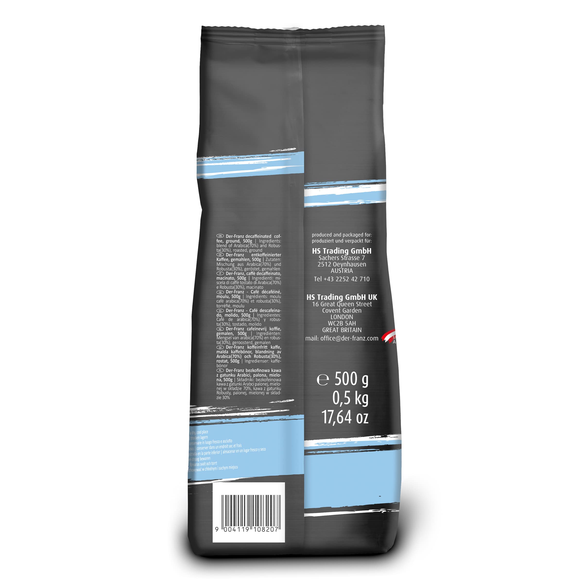 Der-Franz Entkoffeinierter gemahlener Kaffee, 100% Arabica-Mischung, 2 x 500 g 5