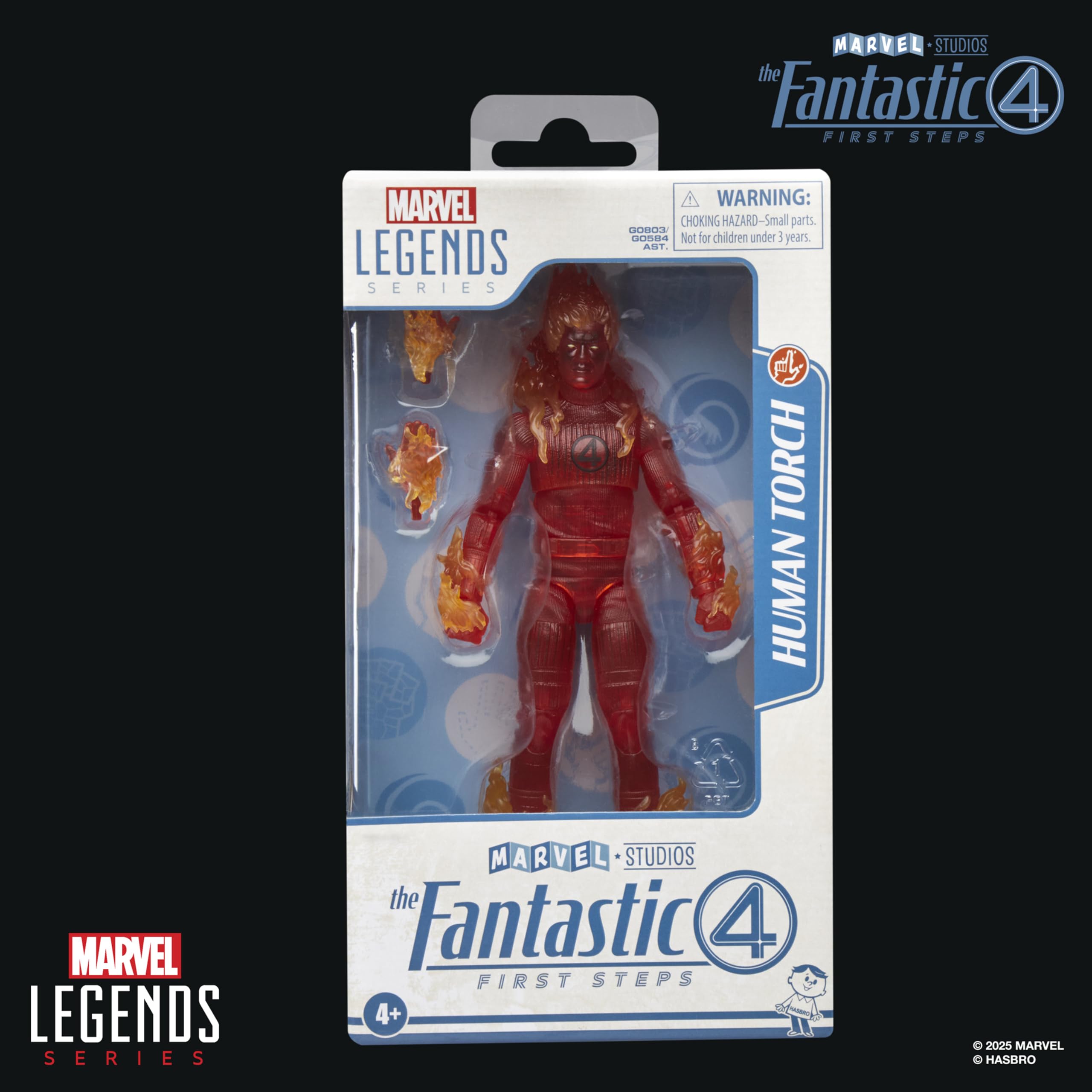 Marvel Legends Human Torch Action Figure - 6-Inch Scale, Red, Inspired by The Fantastic Four: First Steps 7
