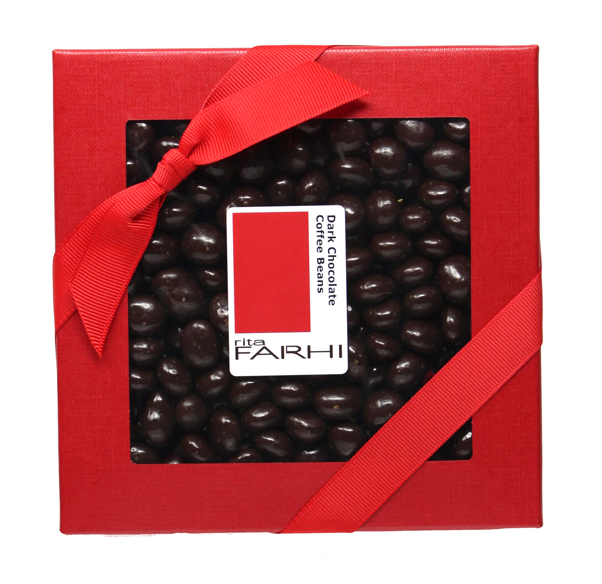 Rita Farhi Dark Chocolate Coated Coffee Beans Gift Box | 200g | Made in Britain