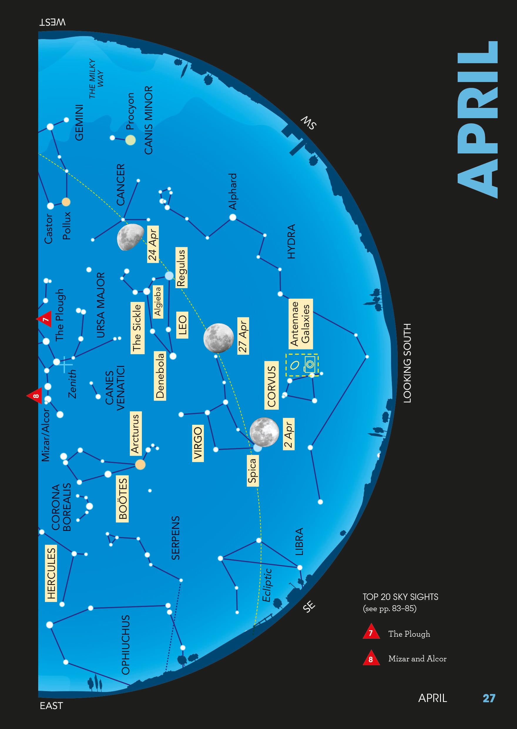 Philip's 2026 Stargazing Month-by-Month Guide to the Night Sky Britain & Ir | Paperback | 210g 3