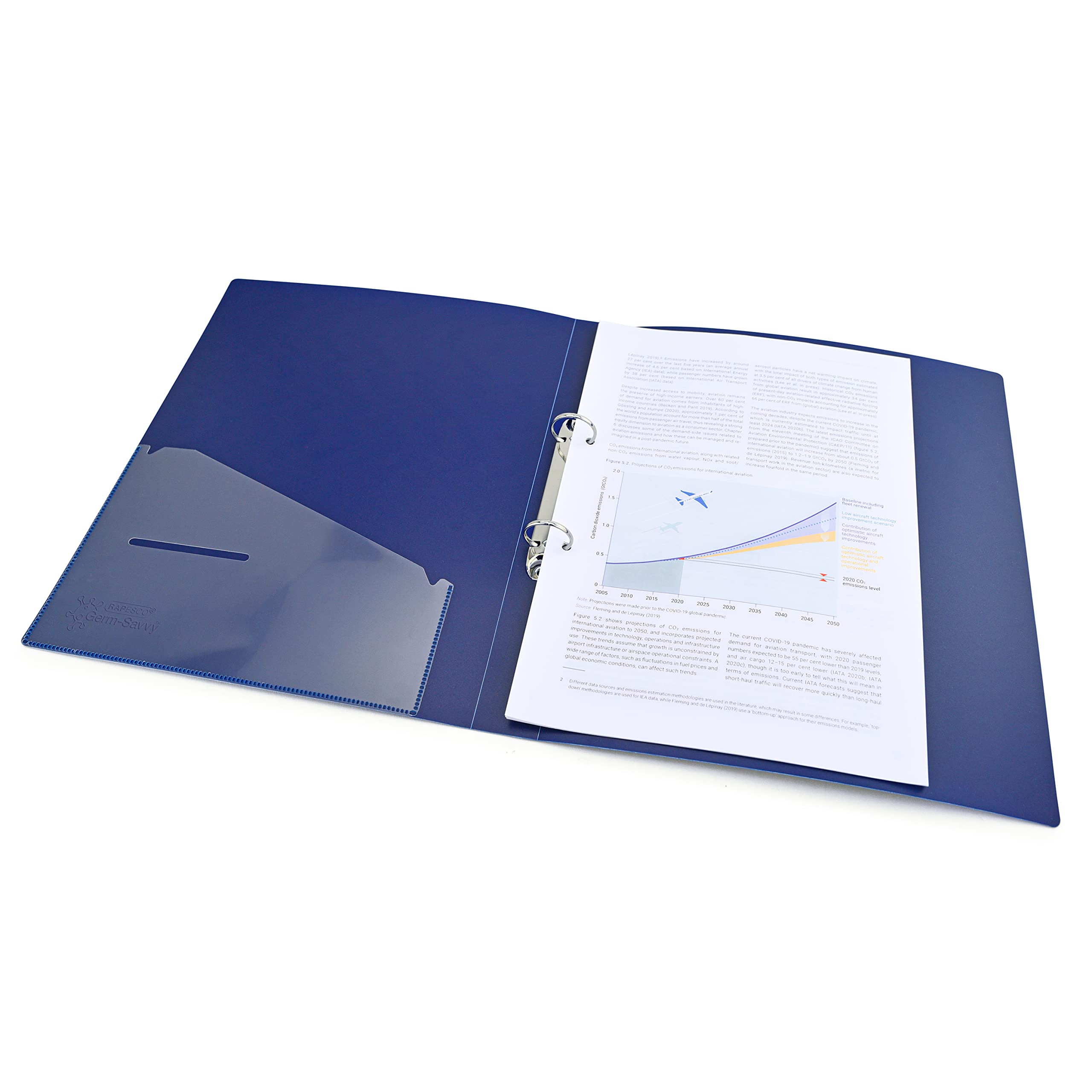 Rapesco 1720 O-Ring Binder - Pack of 10, A4, 35mm Spine, 25mm Capacity, Assorted Colours 5