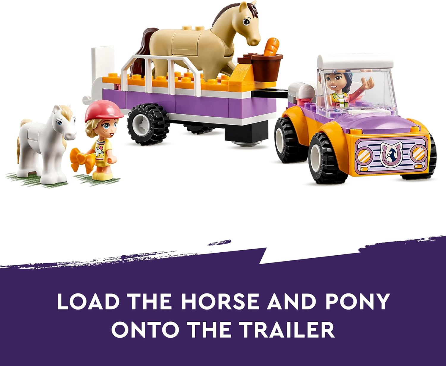 LEGO Friends Horse and Pony Trailer Set - Building Toy with Mini Dolls & Animals for Ages 4+ 3