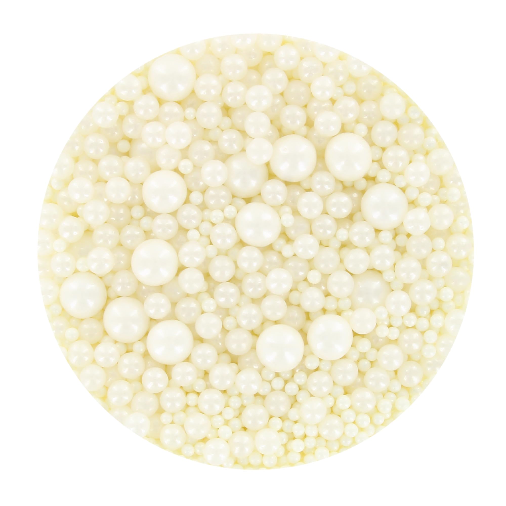 Baked with Love - White Pearl Sprinkles Mix | 100g Resealable Bottle | Mother of Pearl Sugar Balls for Cakes & Cupcakes 5