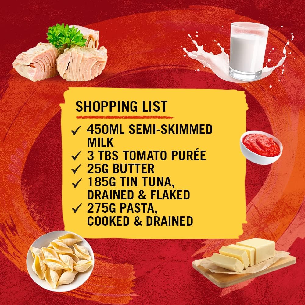 Schwartz Thunfisch-Napolitana-Rezeptmischung 30 g | Für 4 Personen | 12er-Pack | Reichhaltiges und cremiges Pastagewürz 5