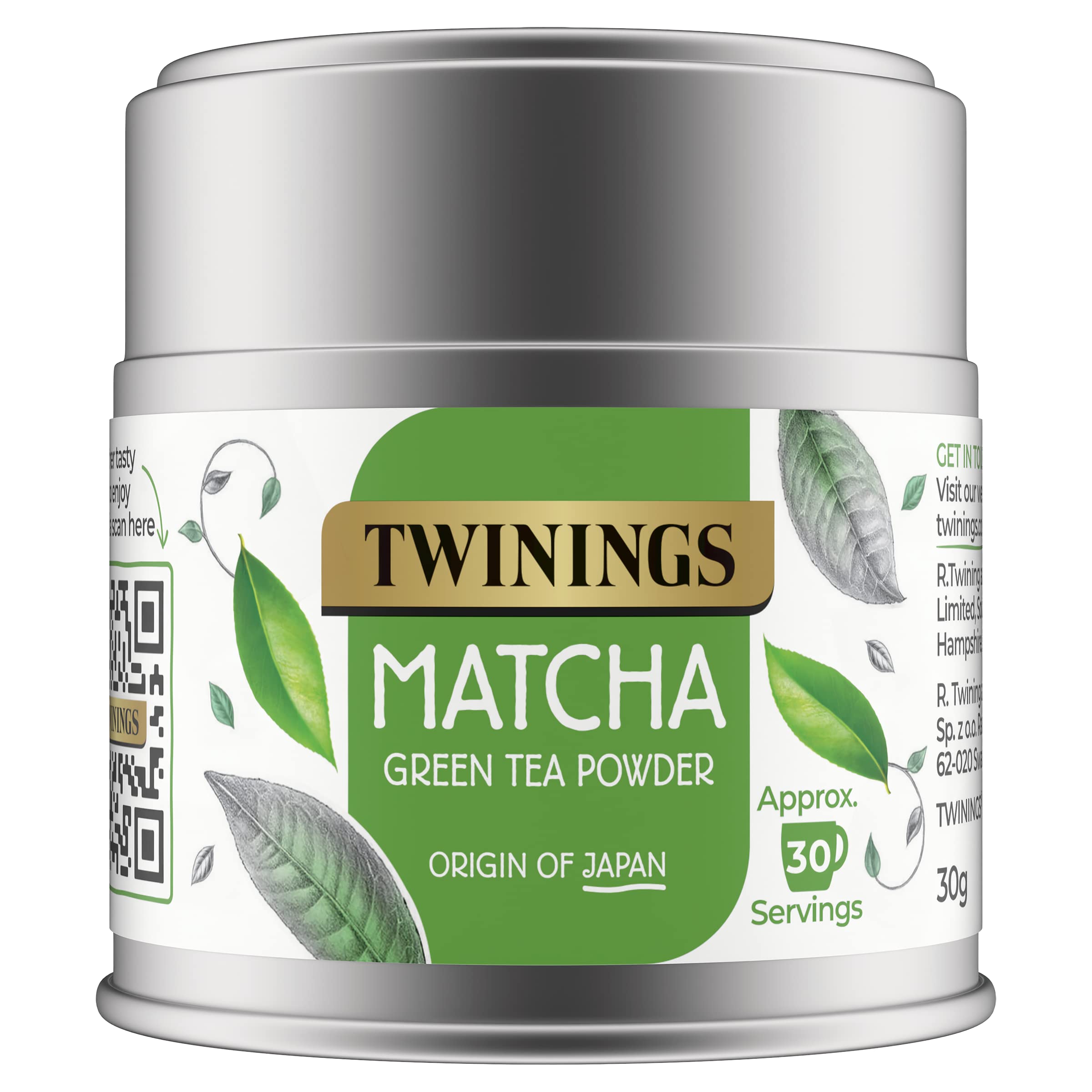 Twinings Organic Ceremonial Grade Matcha Green Tea Powder - 30g Tin 13