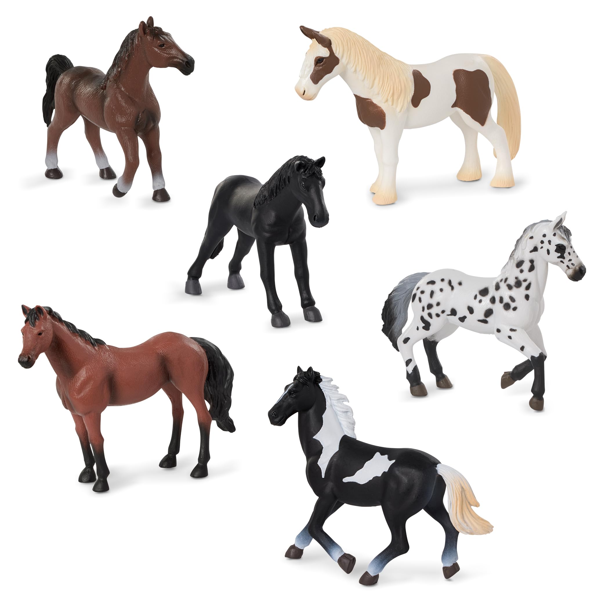 Terra by Battat Horse Set - 6 Piece Playset with Detailed Miniature Horses 11