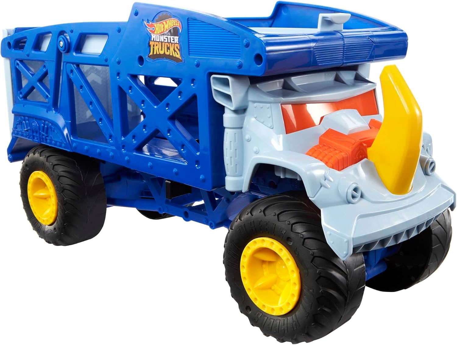 Hot Wheels Monster Trucks Monster Mover Rhino - Toy Car Hauler for Kids 3+