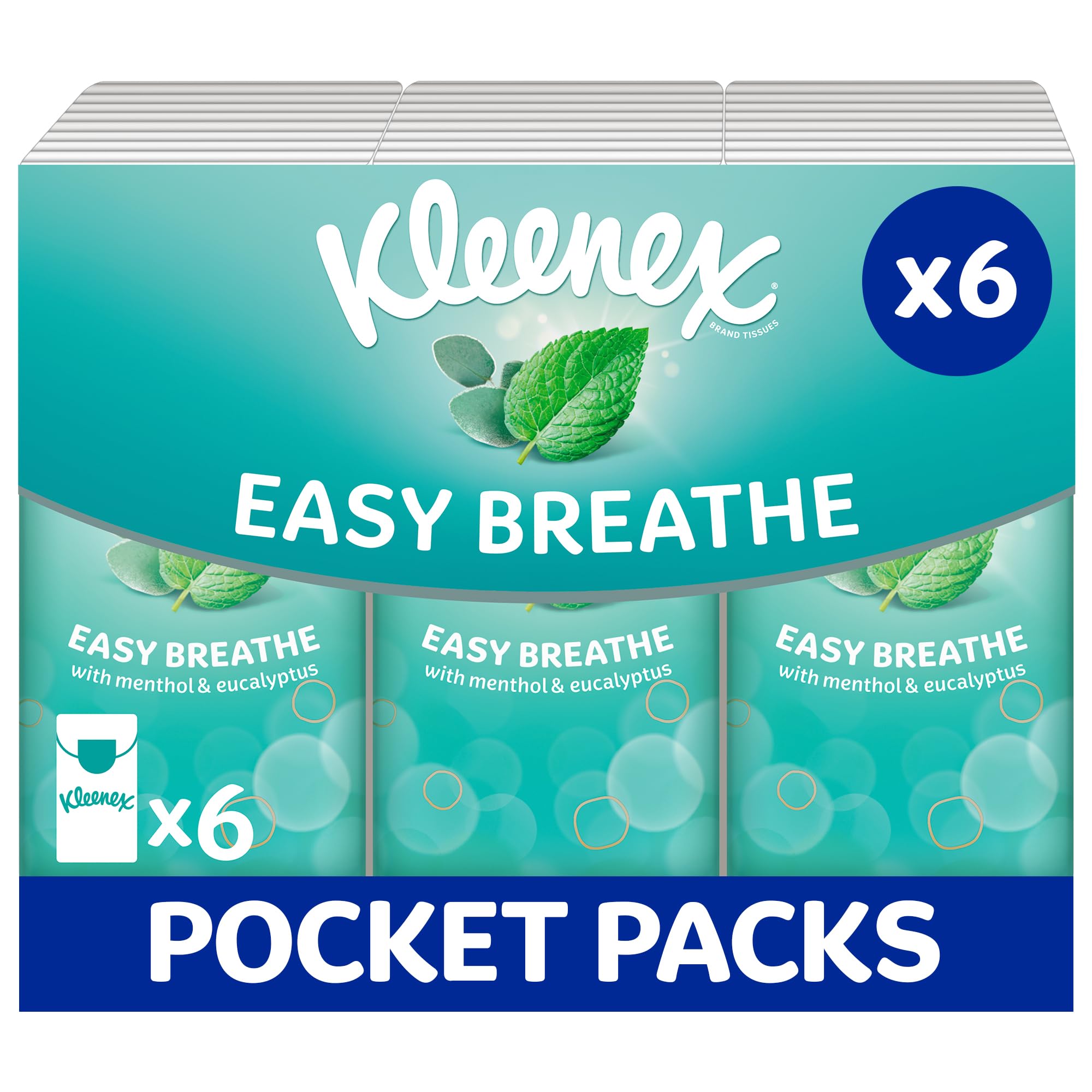 Kleenex – Easy Breathe Reisetaschentücher mit natürlichem Menthol und Eukalyptus