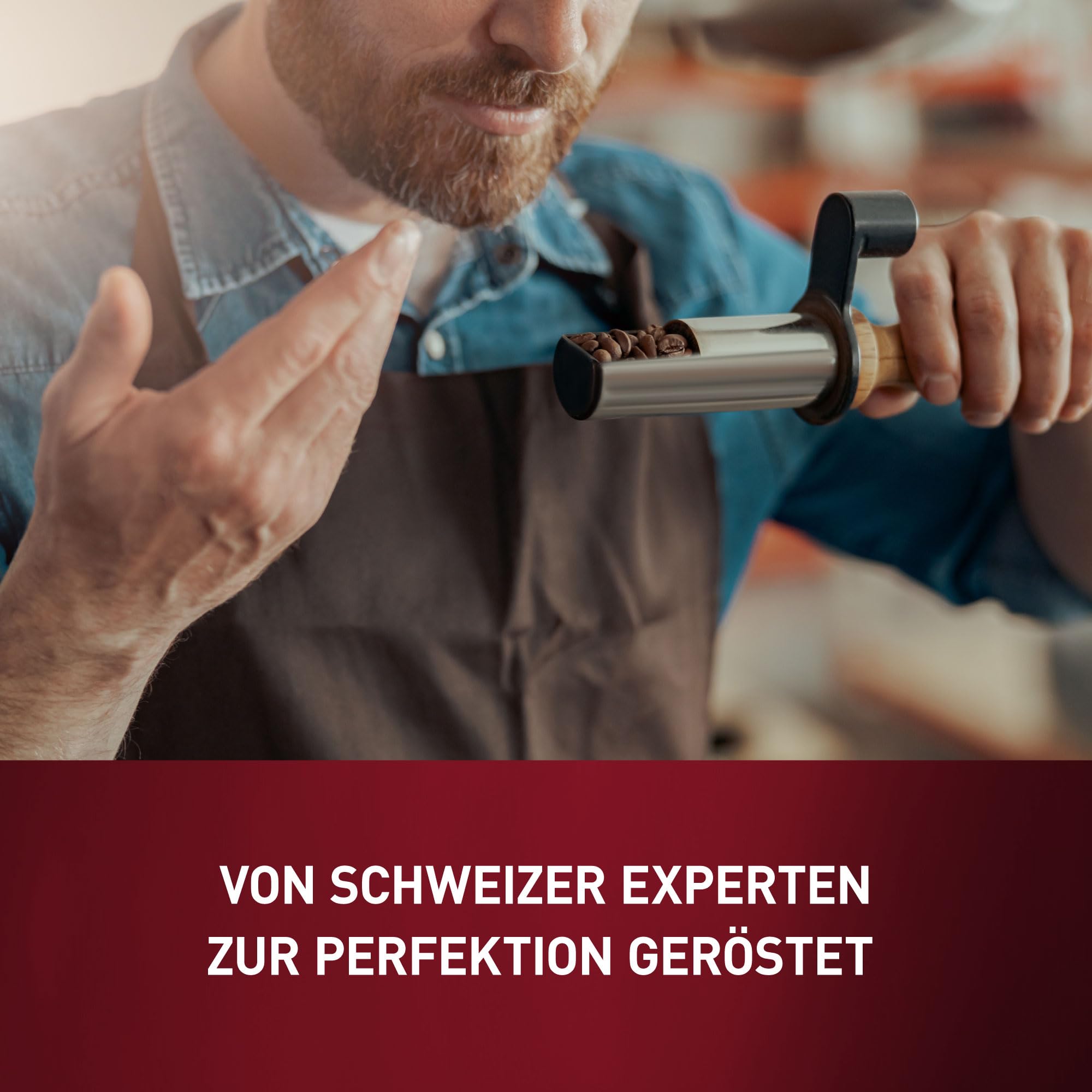 Schwiizer Schüümli Crema Mild – 100% Arabica-Kaffeebohnen, helle Röstung, Rainforest Alliance-zertifiziert, 1kg 4