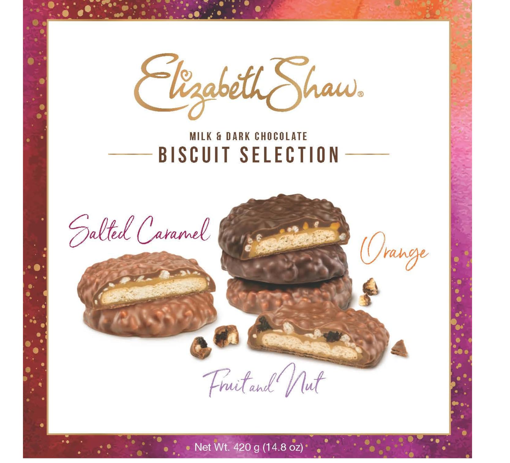 Elizabeth Shaw Biscuit Gift Pack – Milk and Dark Chocolate Biscuit Selection