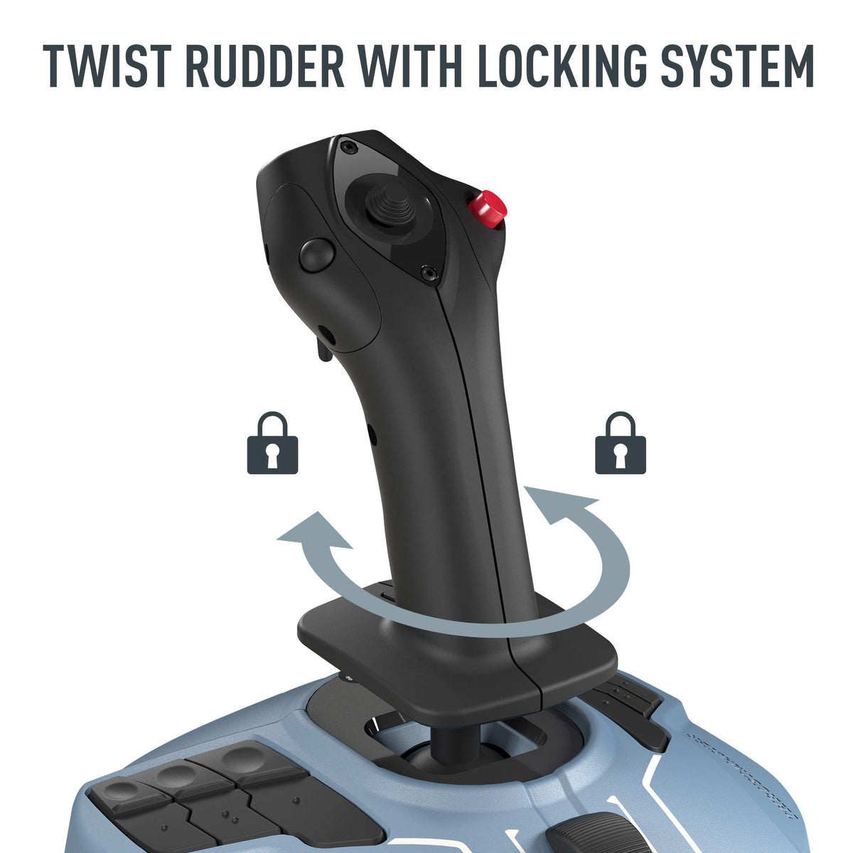 Thrustmaster TCA Sidestick Airbus Edition Flight Stick - 12 Remappable Buttons, PC