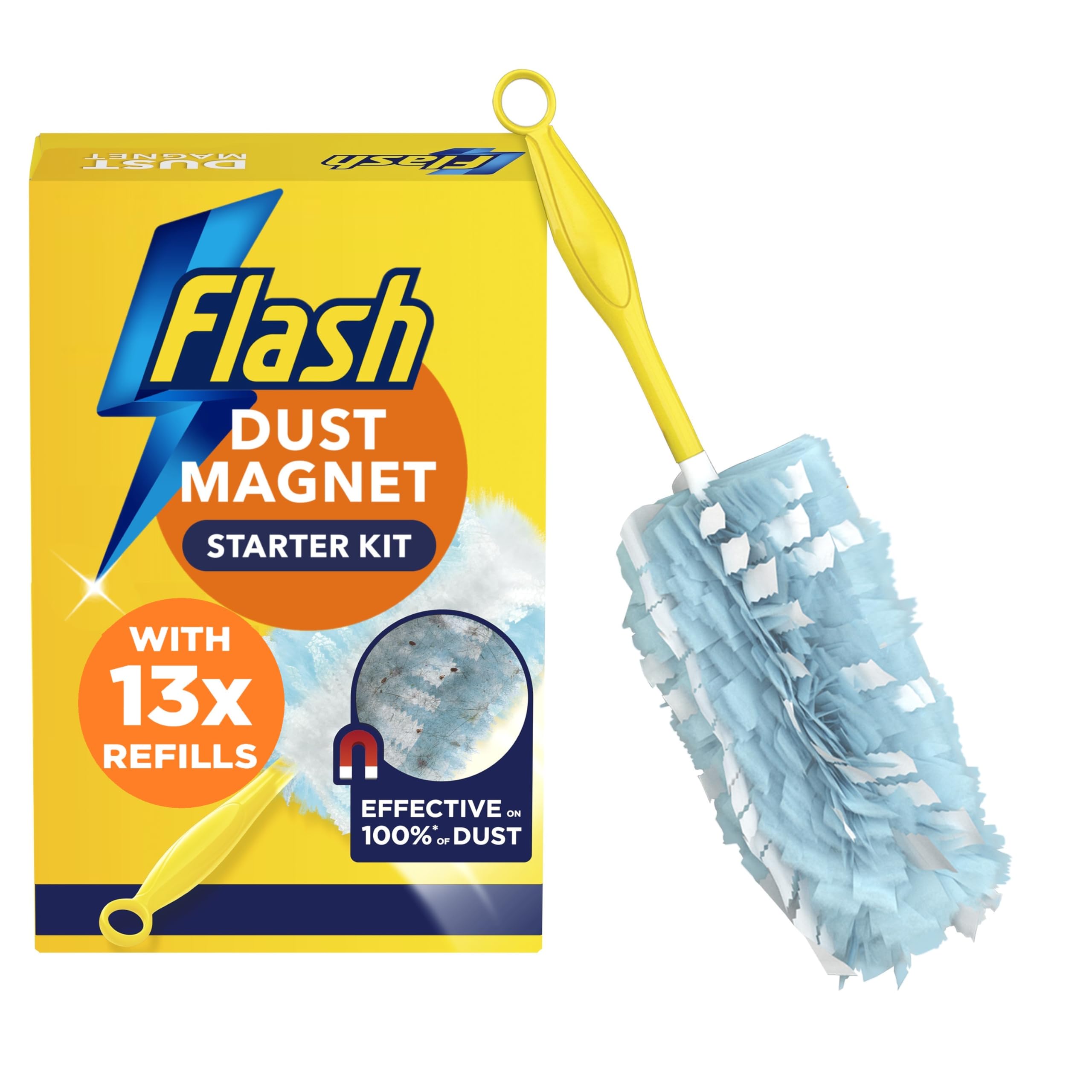 Flash - Dust Magnet Starter Kit (1 Handle + 13 Refills)