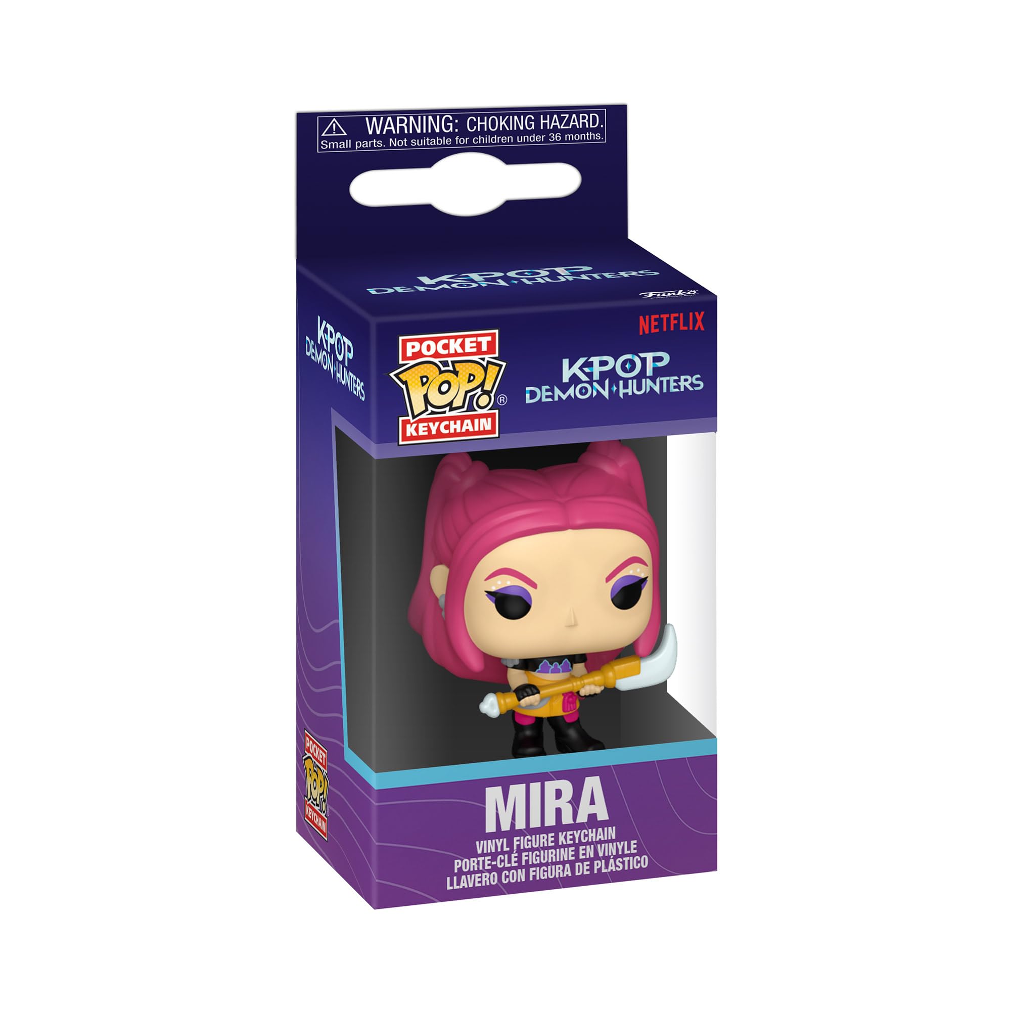 Funko POP! Keychain - KPOP Demon Hunters - Mira Novelty Keyring | Vinyl | 4.63-in