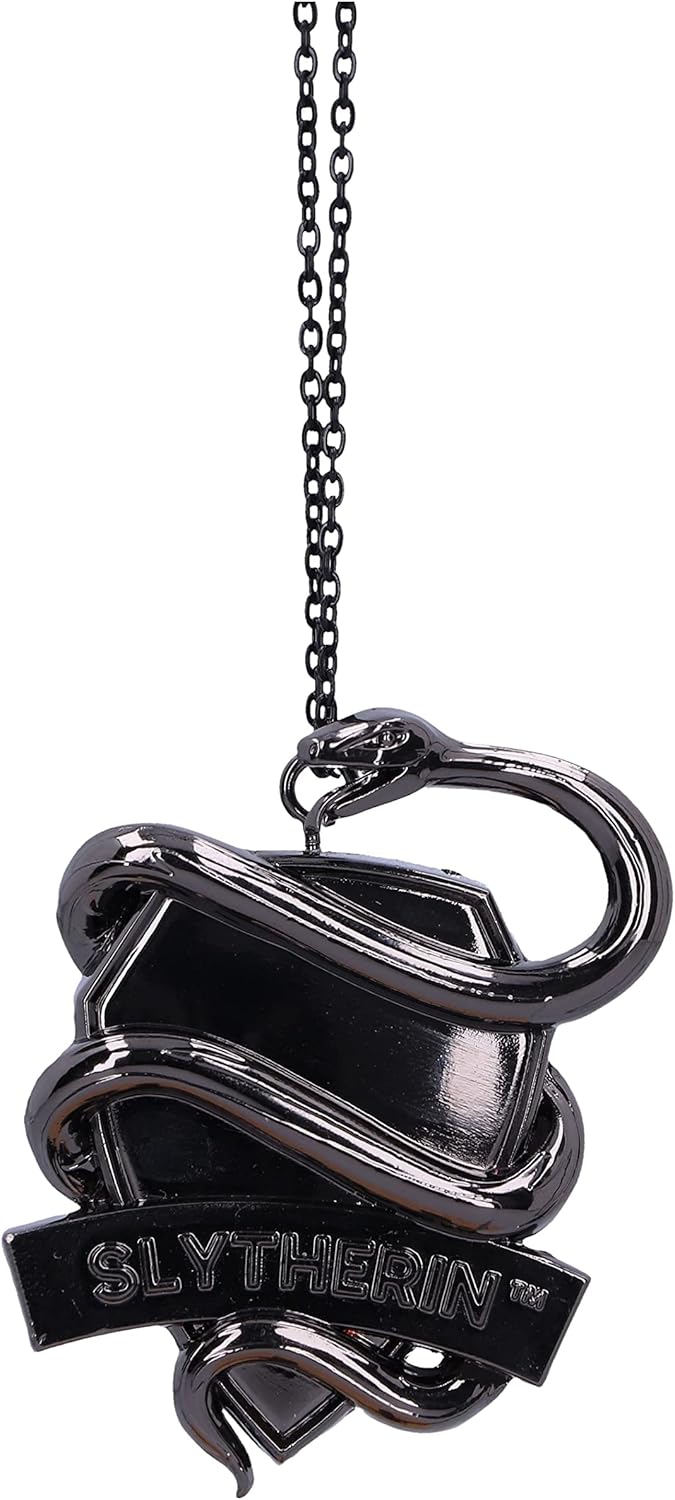 Nemesis Now Harry Potter Slytherin Crest (Silver) Hanging Ornament 6.3cm, Resin,