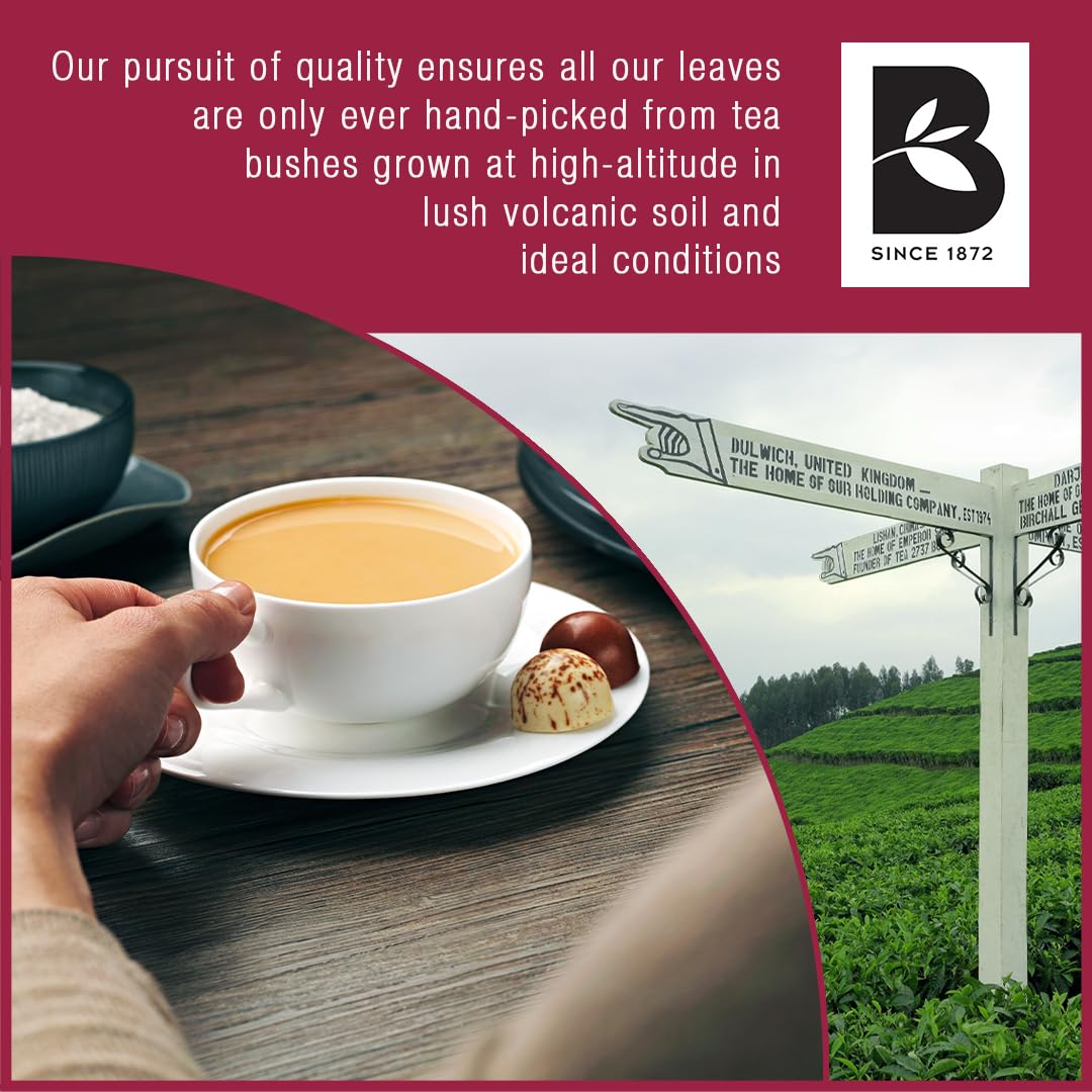 Birchall Great Rift Decaf Blend Tea Bags, English Breakfast Tea, 80 Plant-Based Biodegradable Tea Bags, Rainforest Alliance Certified 7