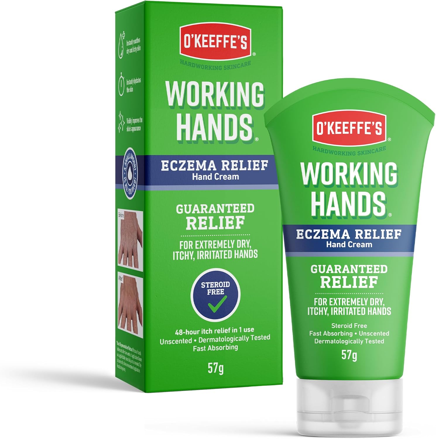 O'Keeffe's Working Hands Eczema Relief Hand Cream (57g)
