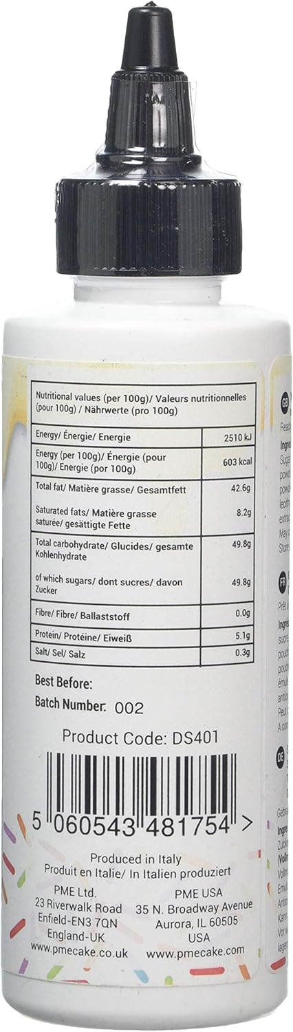 PME - Ready-to-Use Cake Drip White Chocolate Flavour 150g 4