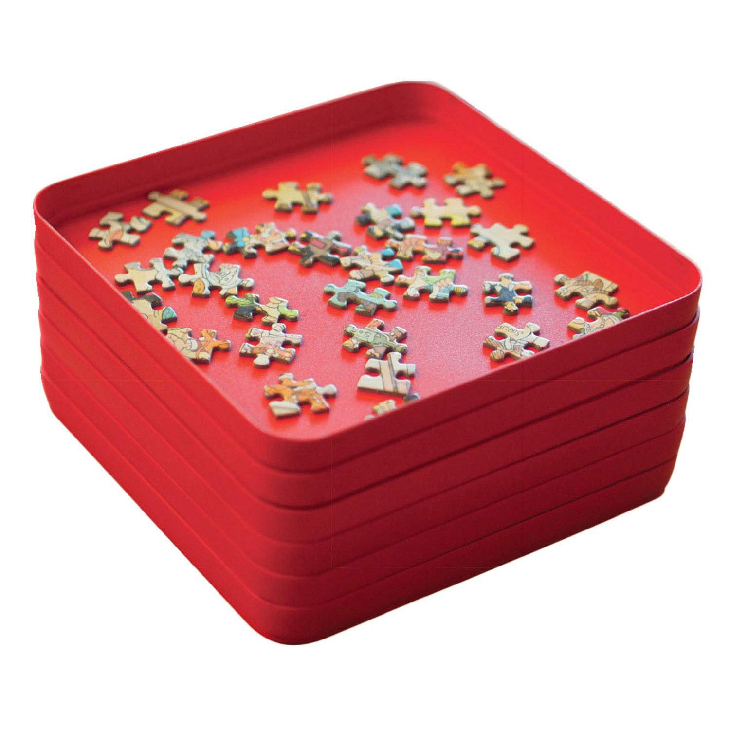 Jumbo Puzzle Mates Sorting Trays - 6 Piece Set | Plastic | Unisex Adult 1