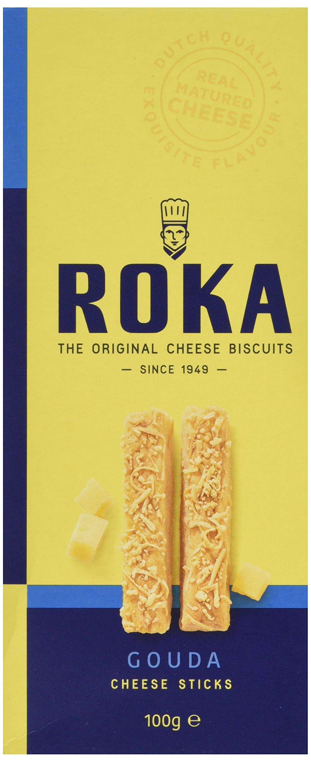 Roka Gouda Cheese Sticks with Pesto, 30% Real Gouda, 100g