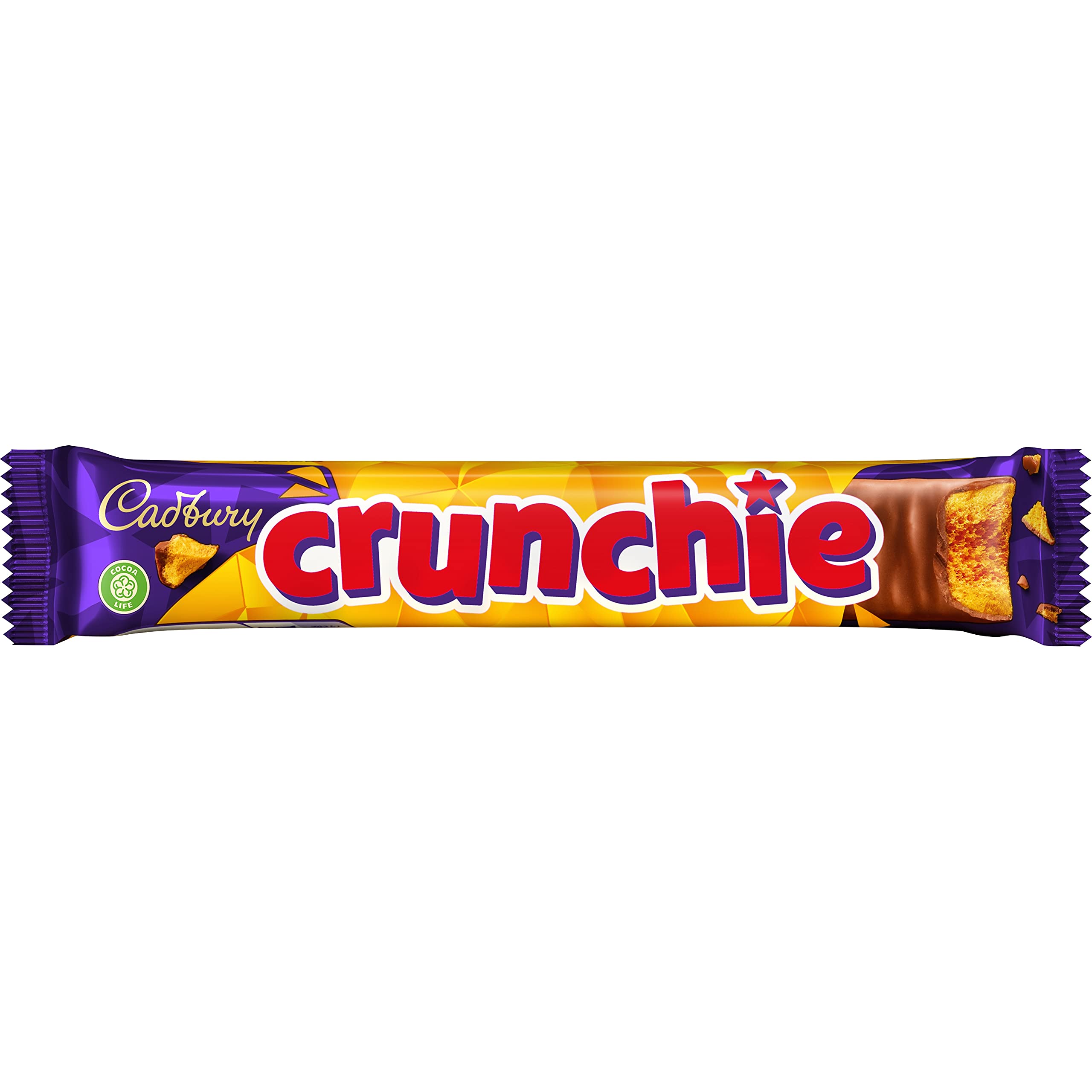 Cadbury Crunchie Chocolate Bar, 40 g
