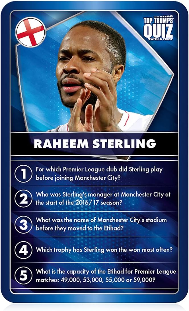 Top Trumps World Football Stars Quiz Game - Blue 5