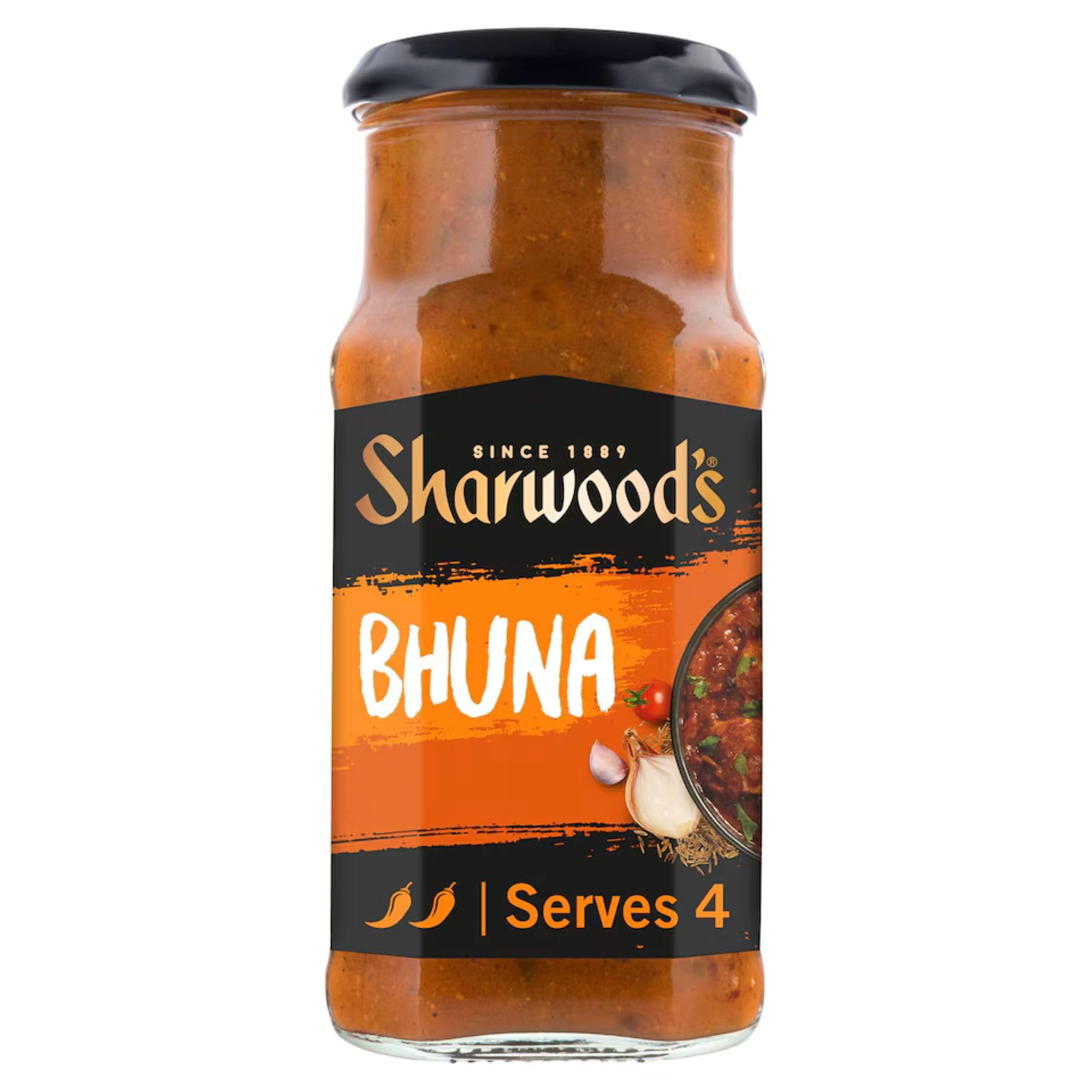 Sharwood's Indian Bhuna Sauce – Spiced Tomato & Onion Curry with Fenugreek