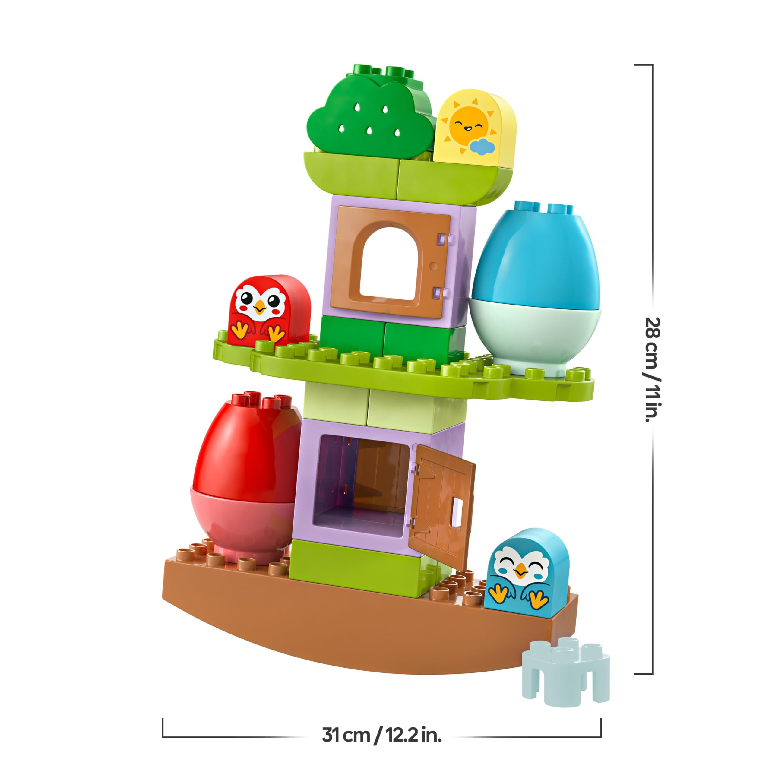 LEGO DUPLO My First Balancing & Stacking Tree - Educational Building Toy for Toddlers 18 Months+ 10