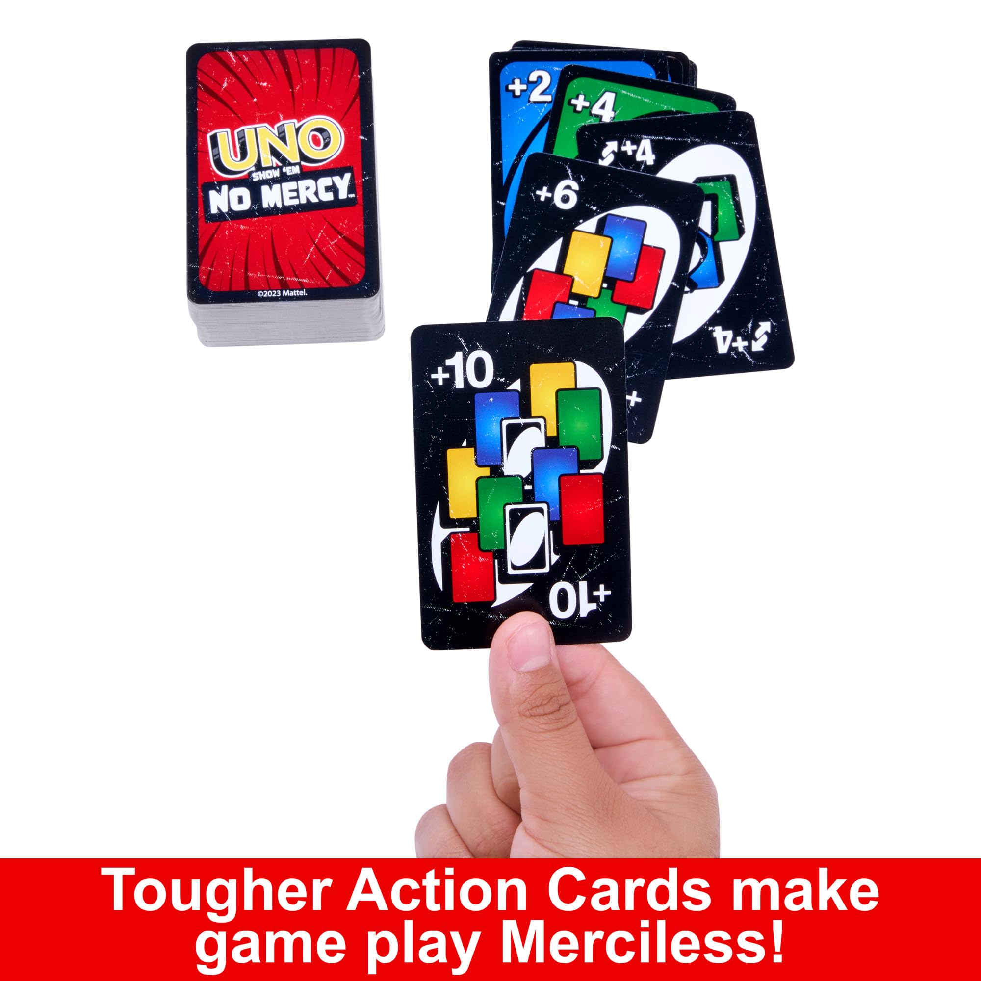 Mattel Games UNO Show 'em No Mercy Card Game in Travel Tin 4