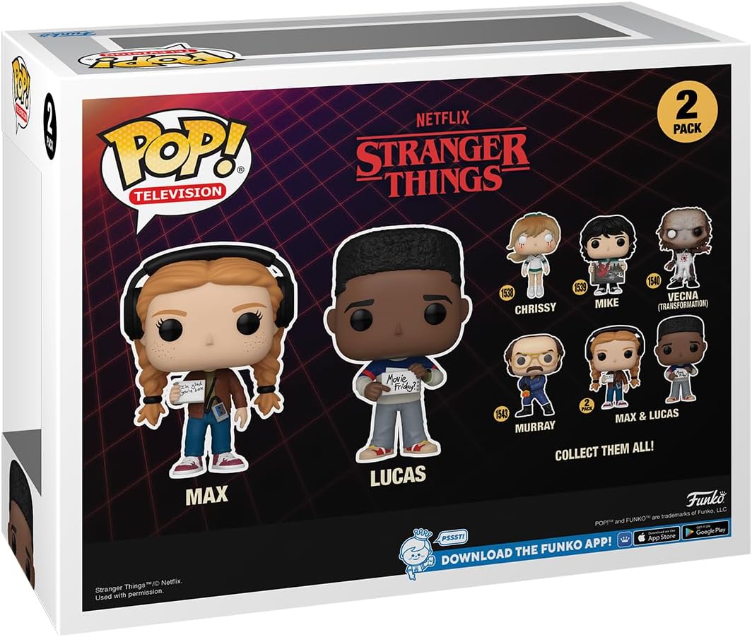 Funko Pop! TV: Stranger Things - Max Mayfield & Lucas 2-Pack Vinyl Figures 6