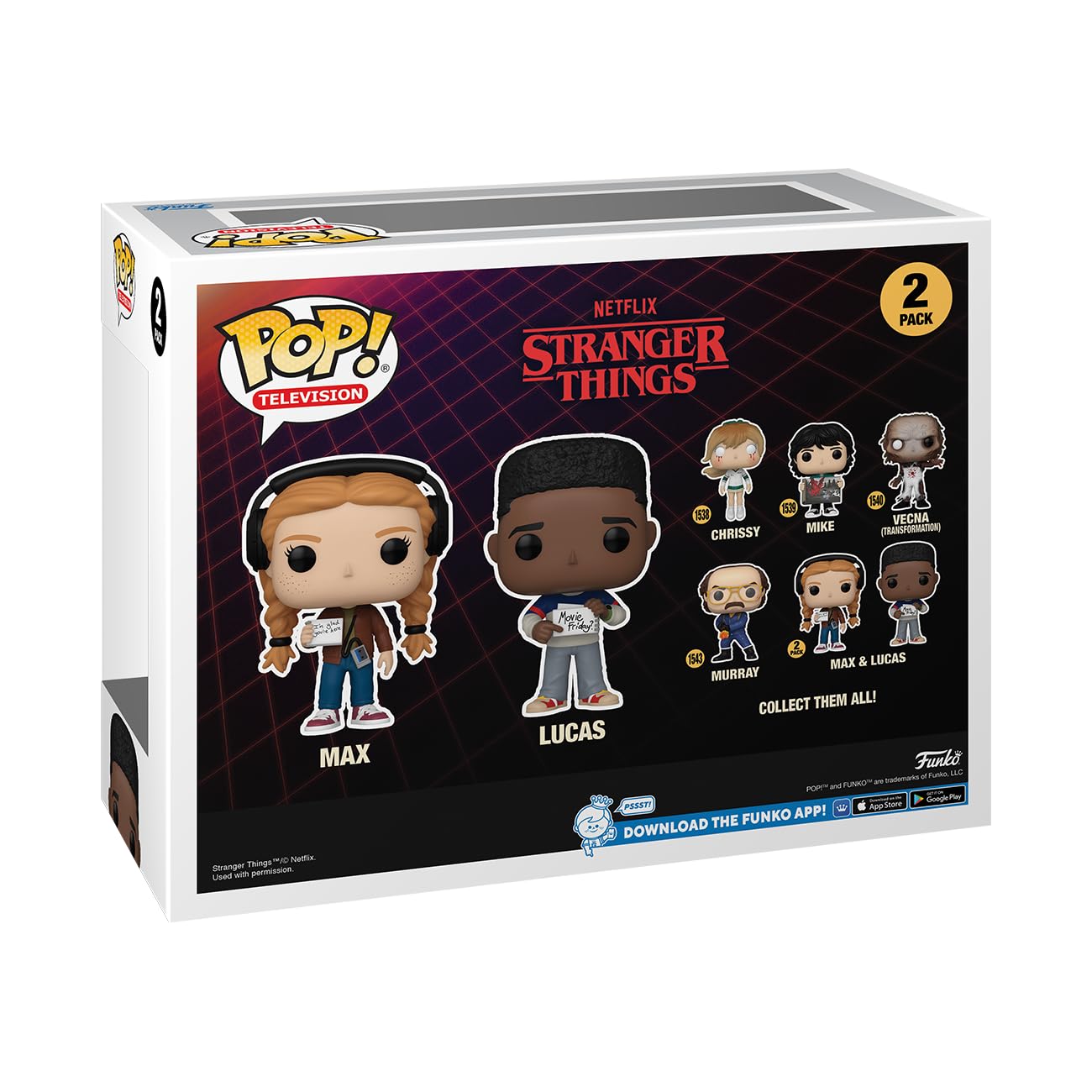 Funko Pop! TV: Stranger Things - Max Mayfield & Lucas 2-Pack Vinyl Figures 11