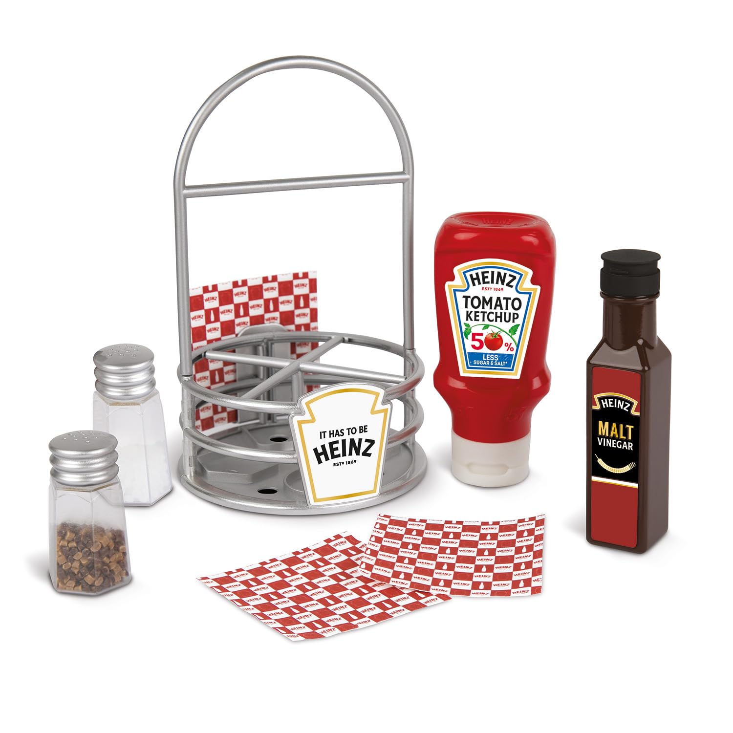 Casdon Heinz Sauce Caddy - 9-Piece Play Kitchen Set for Kids 3+