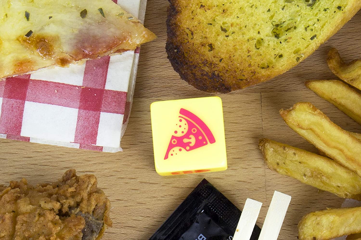 Gift Republic Takeaway Dinner Dice, Yellow, Medium 8