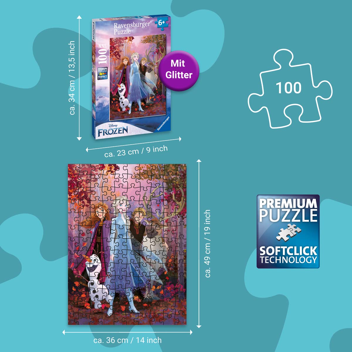Ravensburger Disney Frozen 100-Piece Jigsaw Puzzle for Kids Age 6 Years and Up 4