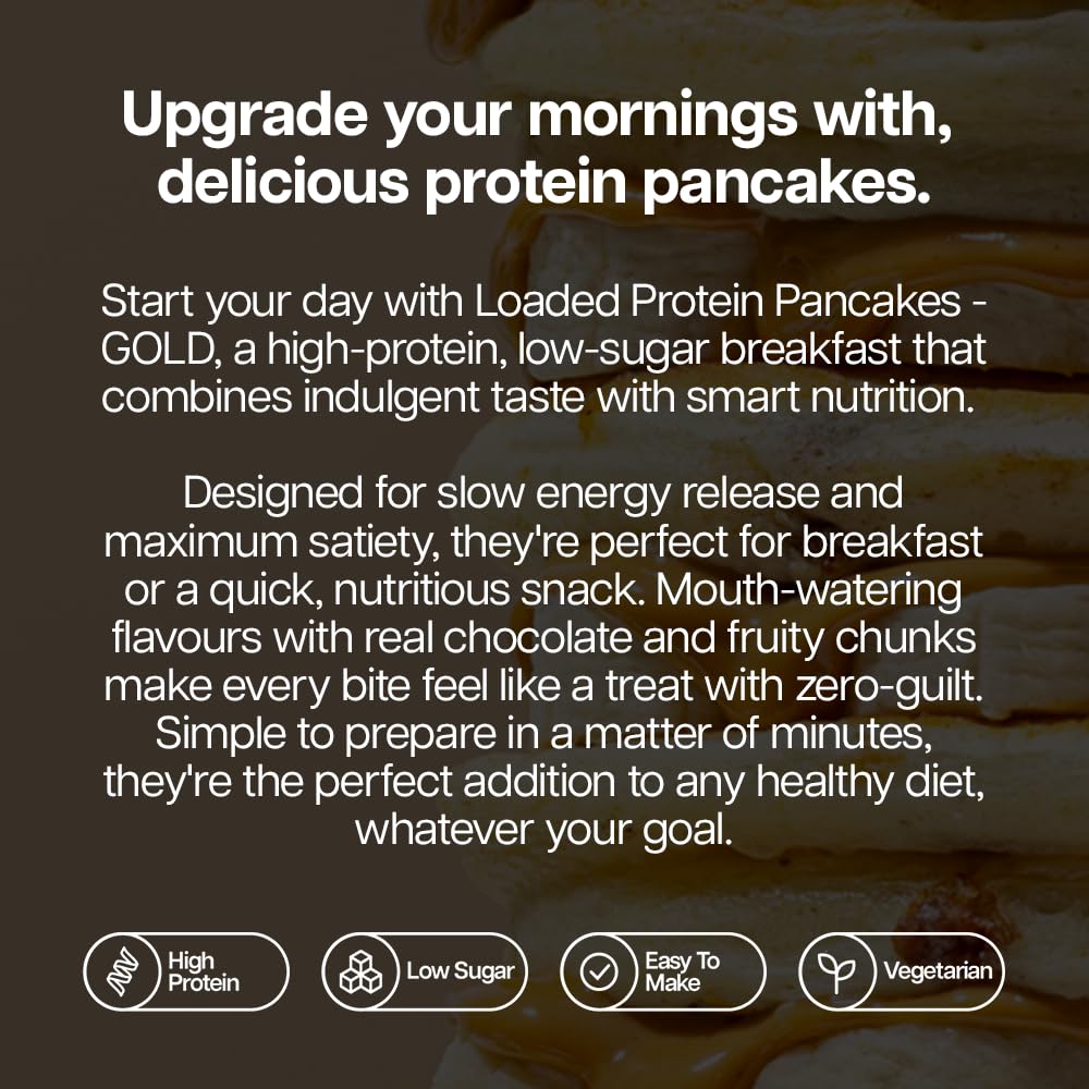 THE PROTEIN WORKS Loaded Protein Pancake Mix - Milk Choc Chip | 1 kg | High Protein 5