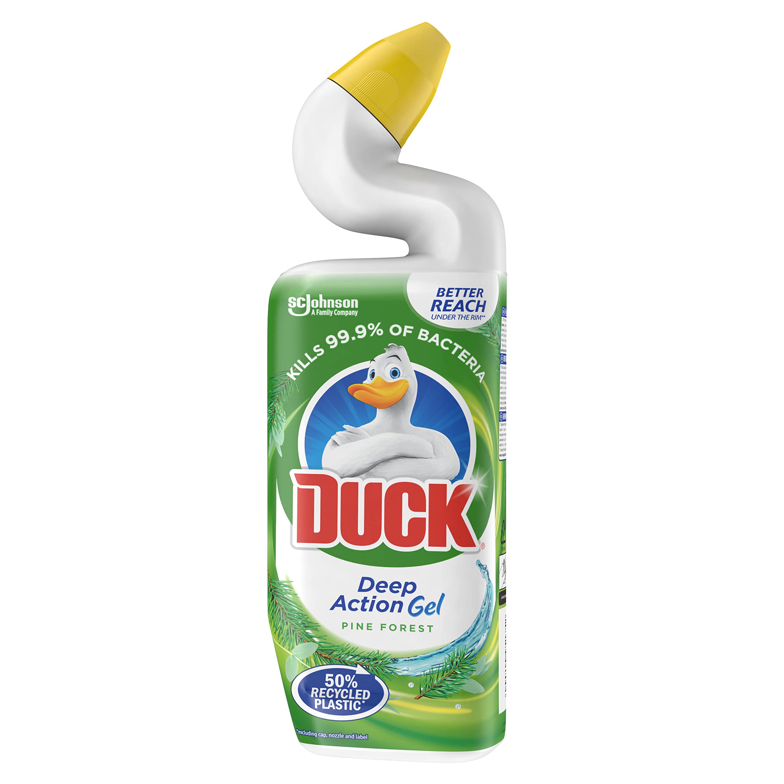 Duck - Deep Action Gel Toilet Cleaner Liquid, Pine Forest, 750ml