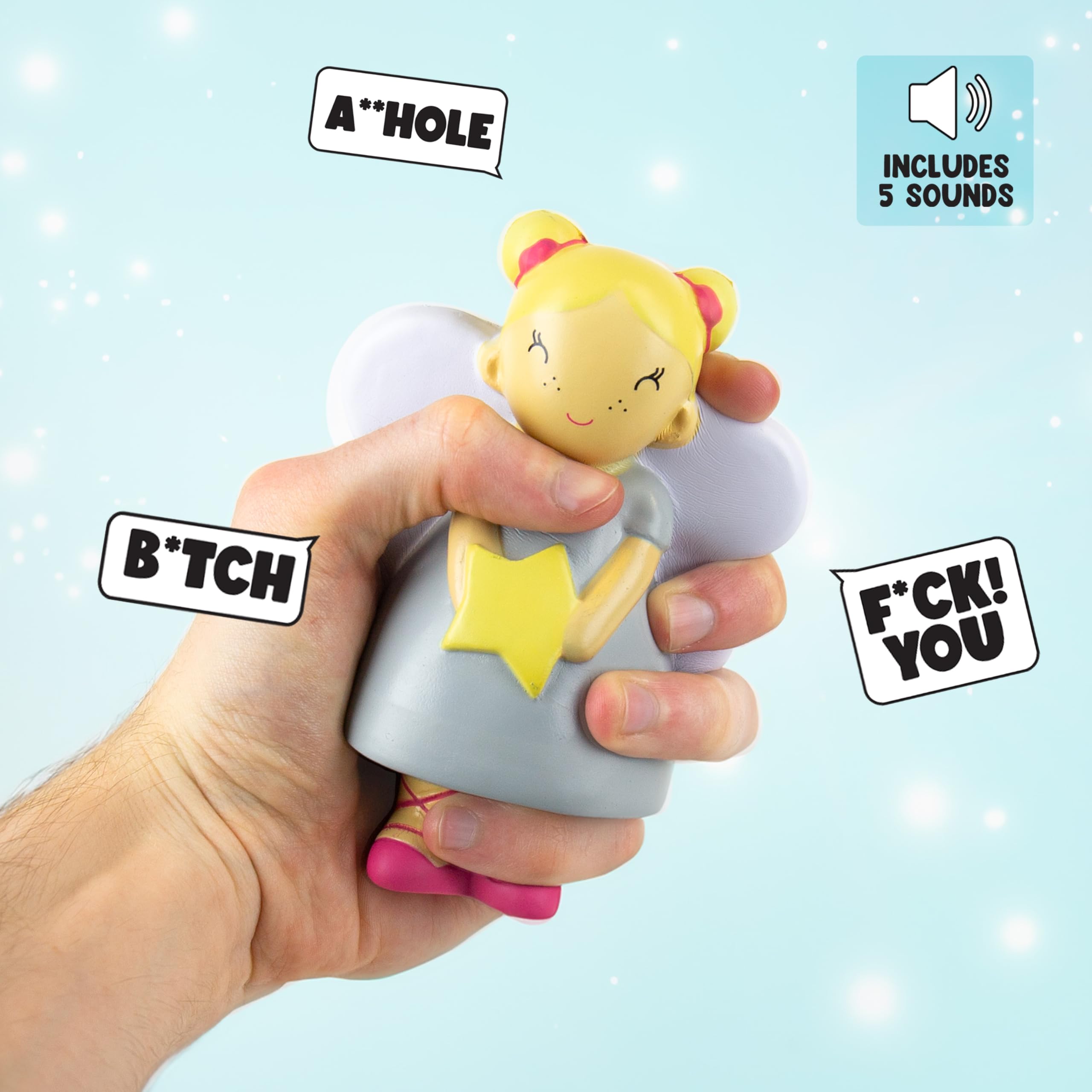 Sweary Fairy Adult Stress Relief Toy - Funny Rude Squeeze Squishy for Grown-Ups 4