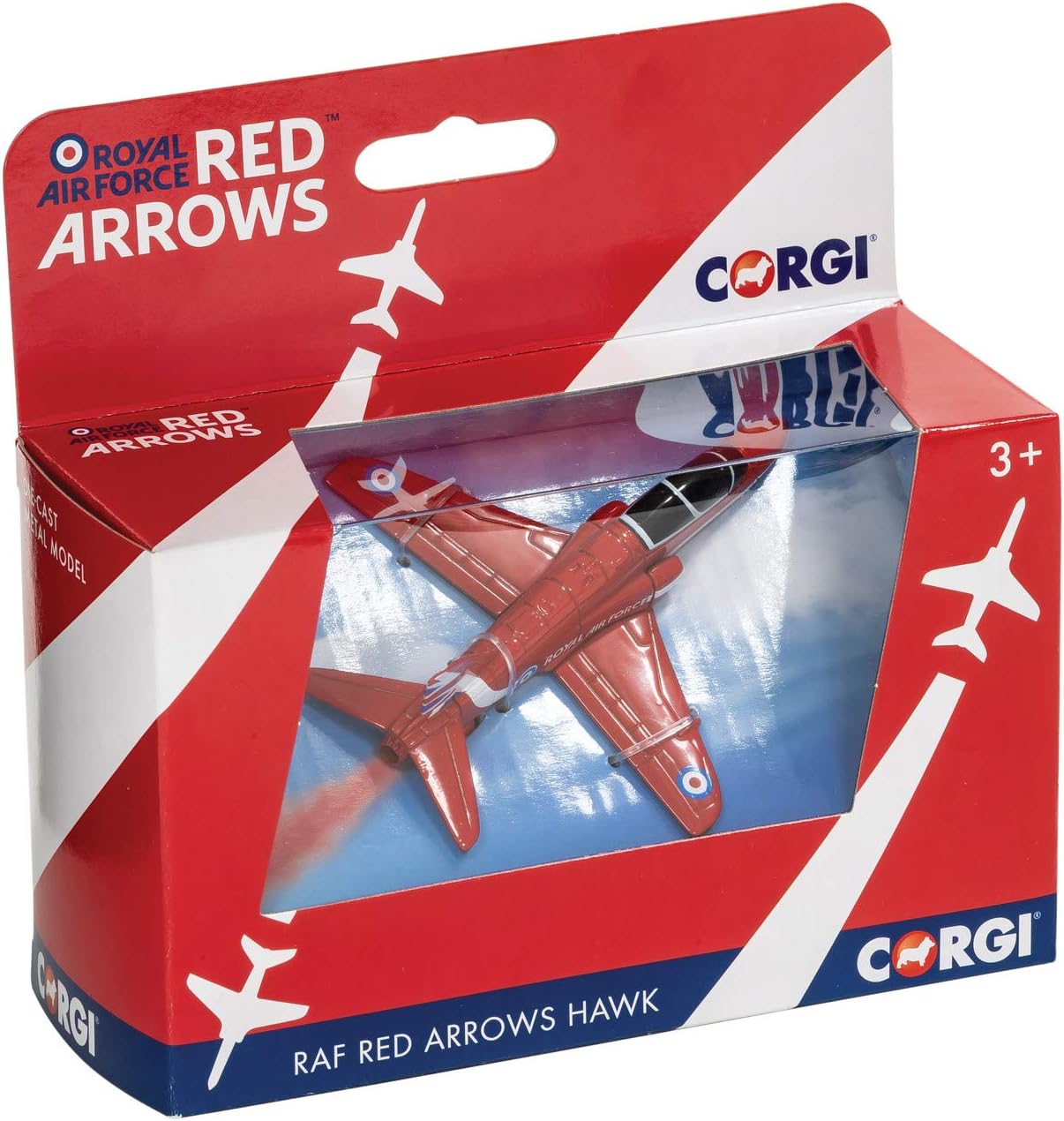 Corgi CS90628 RAF Red Arrows Hawk Die-Cast Model - Collectible Aircraft for Ages 14+